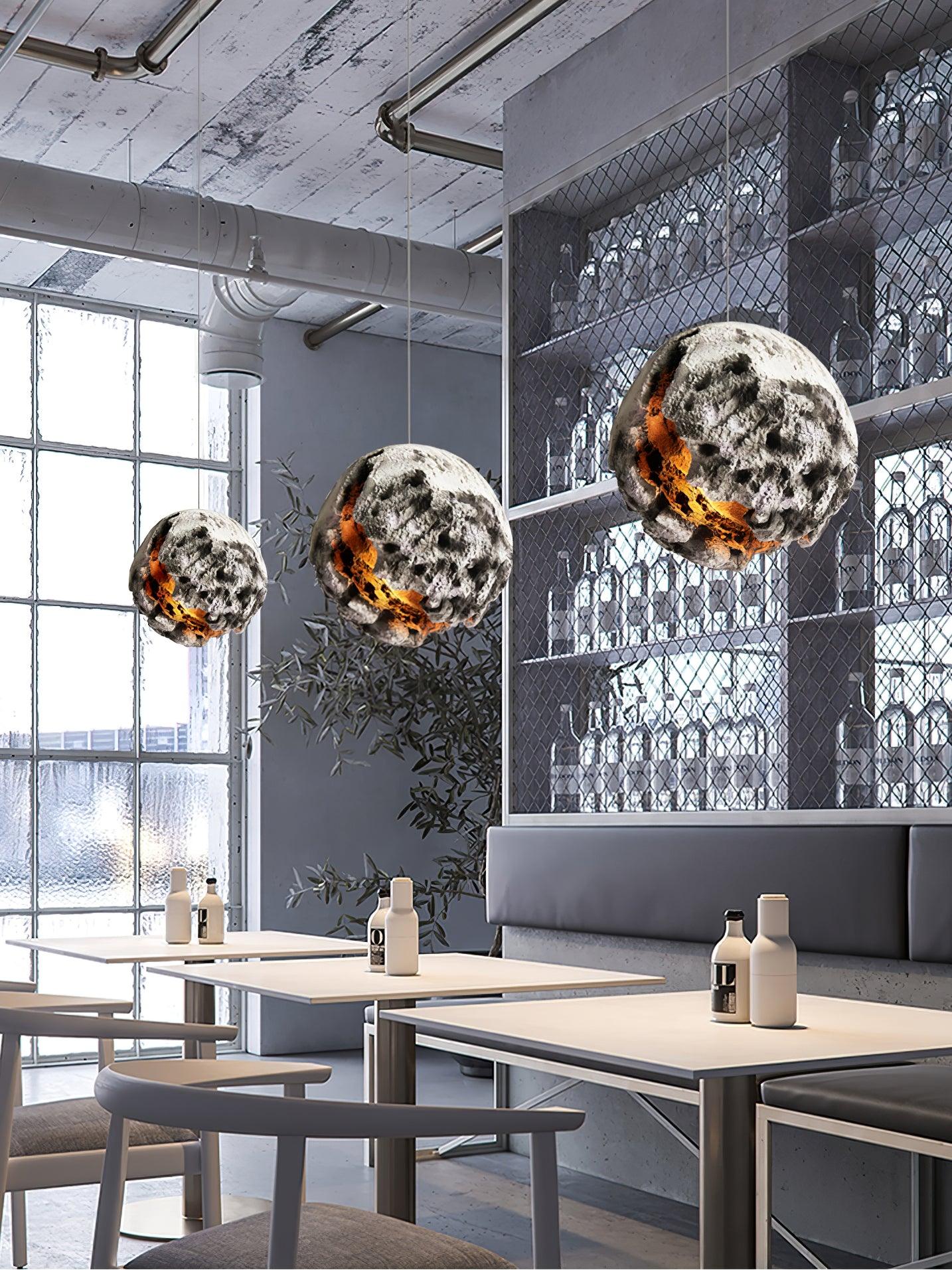 Ilphaara Irregular Planet Kunststoff-Pendelleuchte-Letslighting