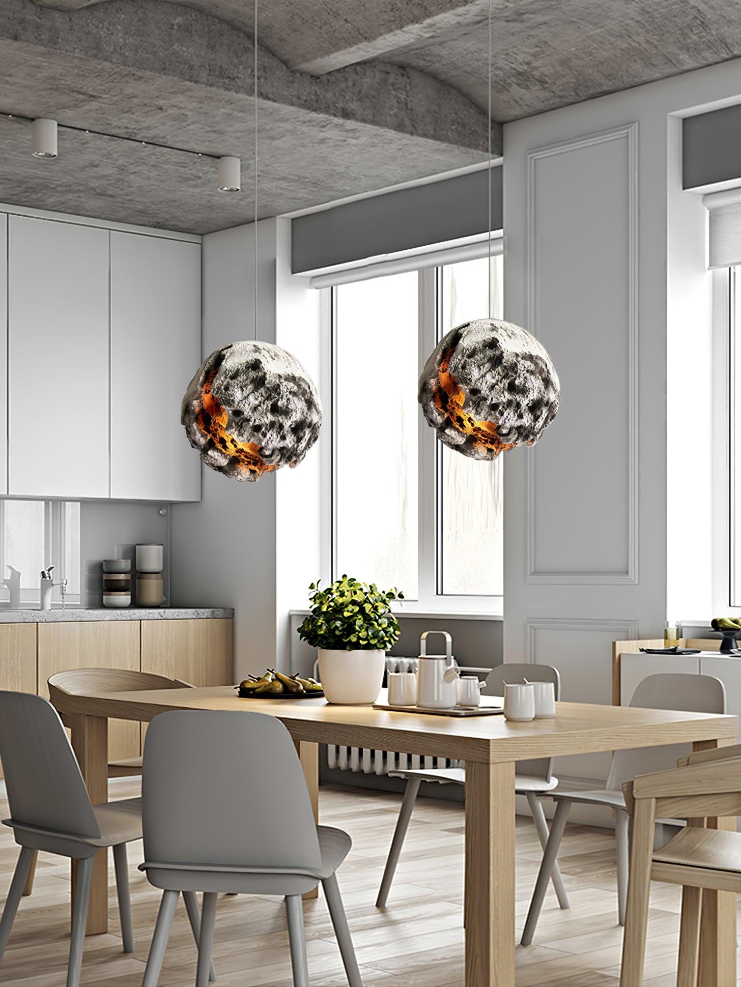 Ilphaara Irregular Planet Kunststoff-Pendelleuchte-Letslighting