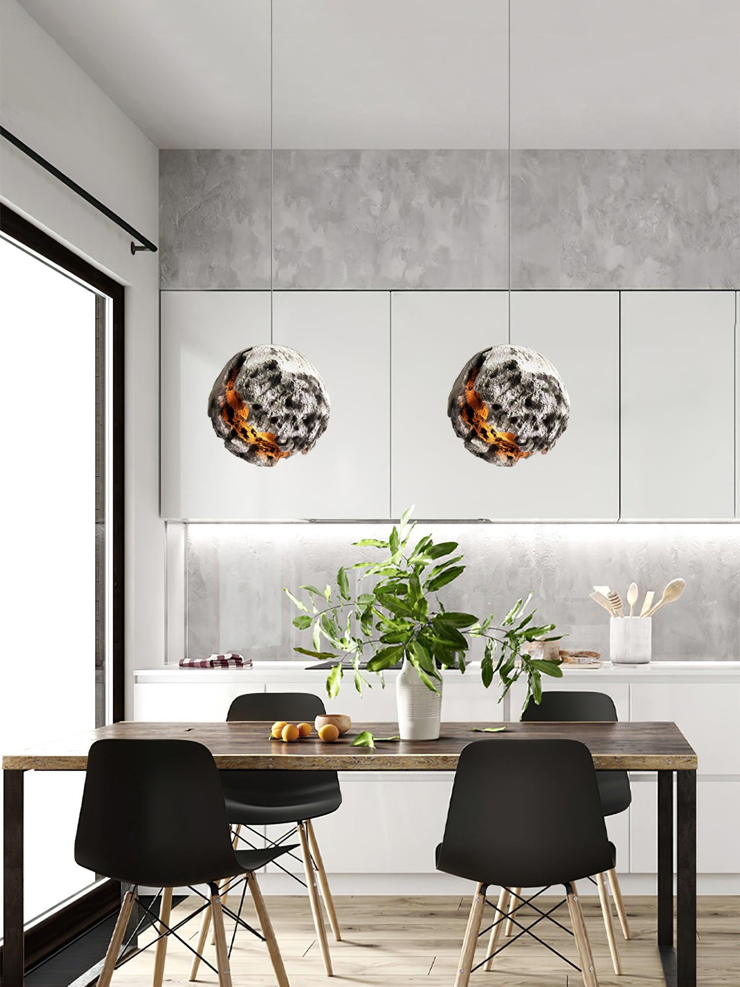 Ilphaara Irregular Planet Kunststoff-Pendelleuchte-Letslighting