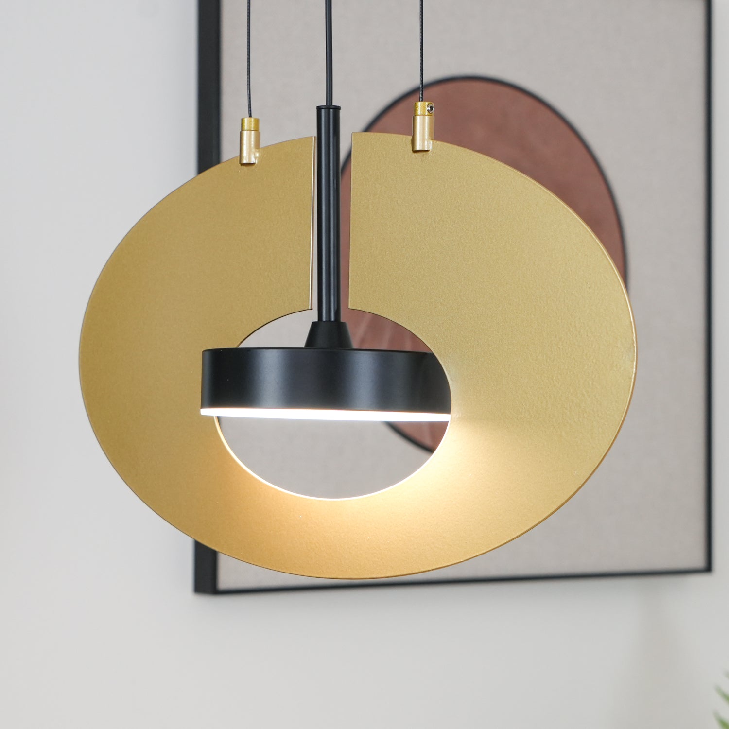 Solara Pendelleuchte Oval Ring Geometrisch-Letslighting