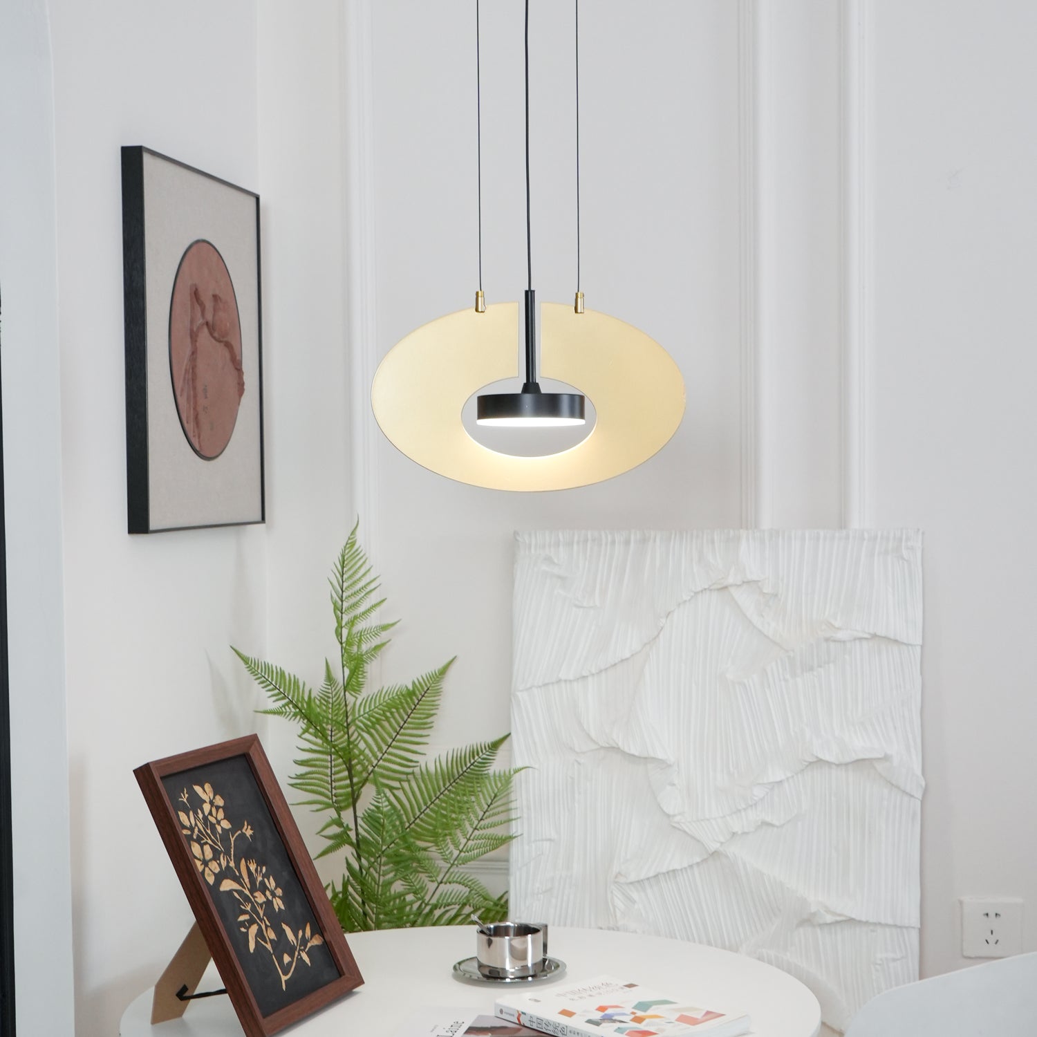 Solara Pendelleuchte Oval Ring Geometrisch-Letslighting