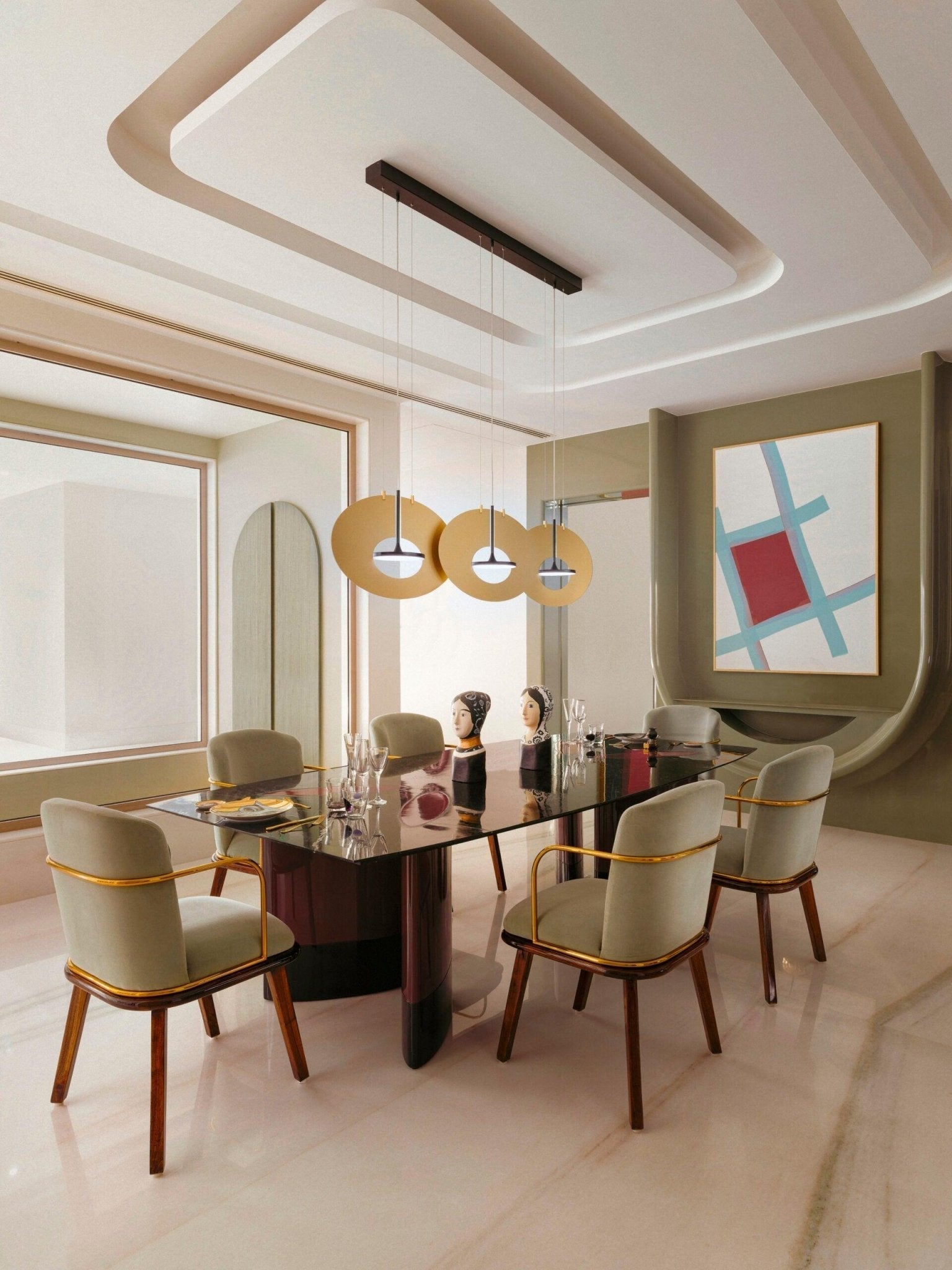 Solara Pendelleuchte Oval Ring Geometrisch-Letslighting