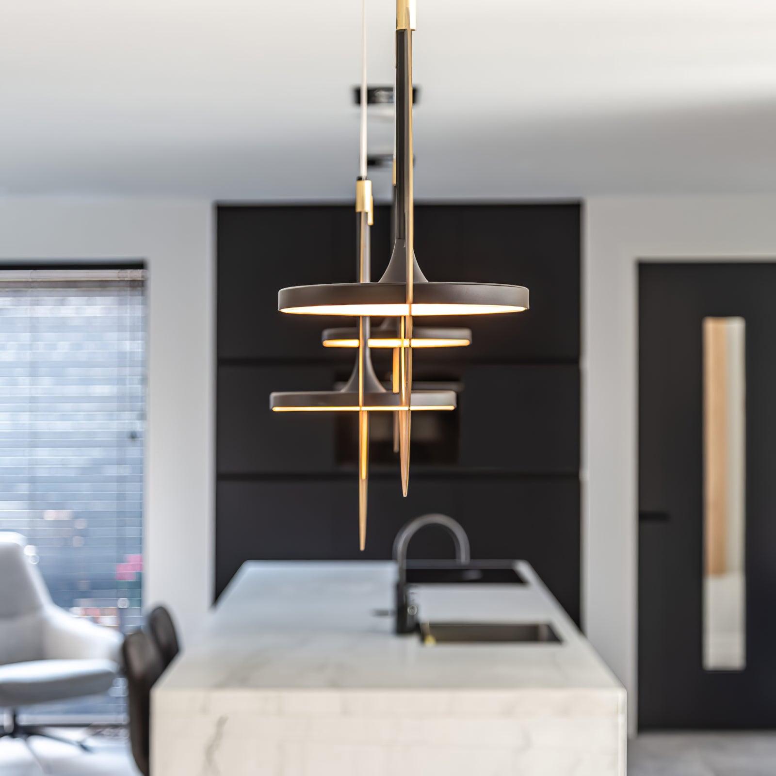 Solara Pendelleuchte Oval Ring Geometrisch-Letslighting