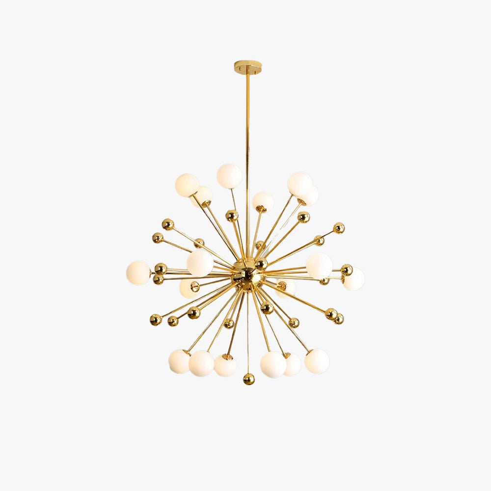 Silva Modern LED Kronleuchter Gold Glas Wohn/Esszimmer/Schlafzimmer