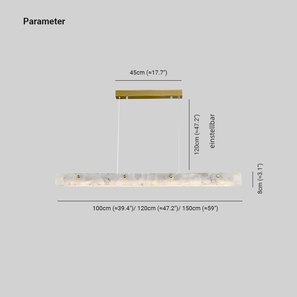 Arisha Modern LED Pendelleuchte Weißer Marmor Esszimmer/Bar