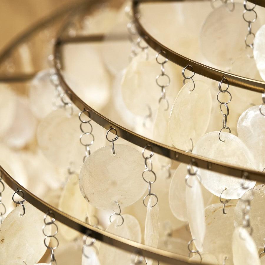 Lustra Runde Muschel-Ring Hängeleuchte-Letslighting
