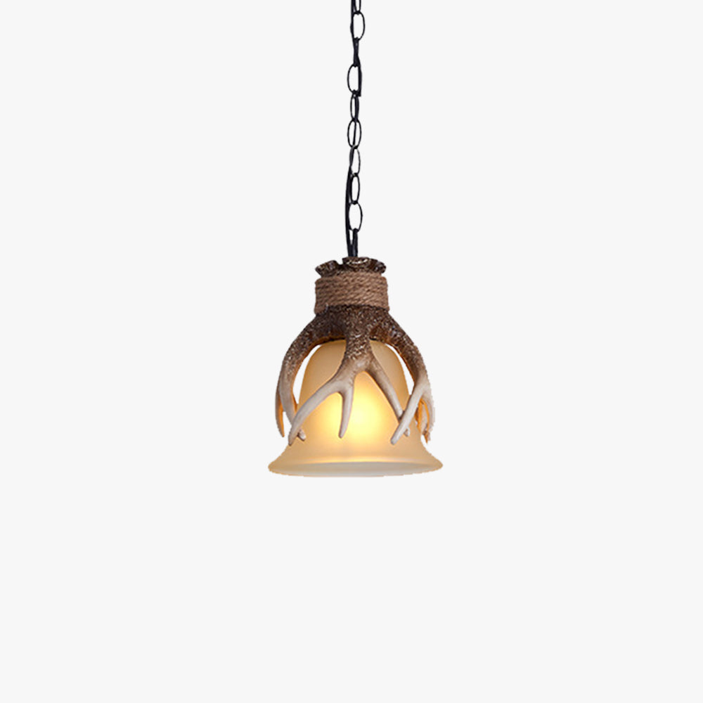 Silva LED Pendelleuchte Braun Glas Bar/Esszimmer/Wohnzimmer
