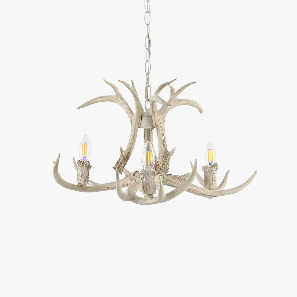 Silva Retro LED Pendelleuchte Weiß Metall Harz Esszimmer/Schlafzimmer