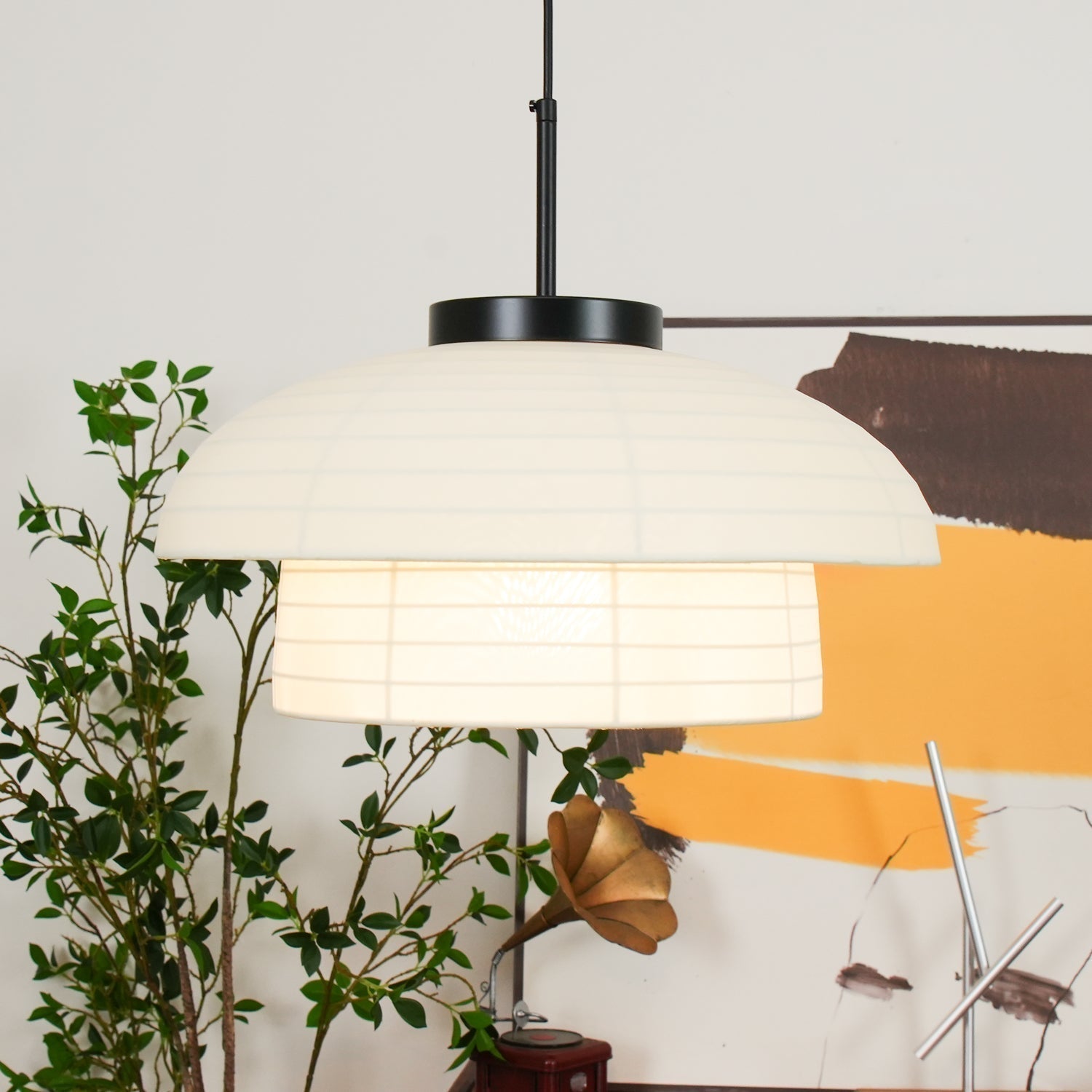 Tavirce Künstlerische Stoff Pendelleuchte-Letslighting