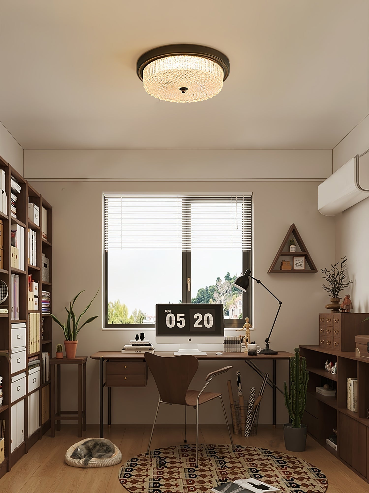 Ilsolen Nordisch Kunst Klassisch Glas Deckenleuchte-Letslighting