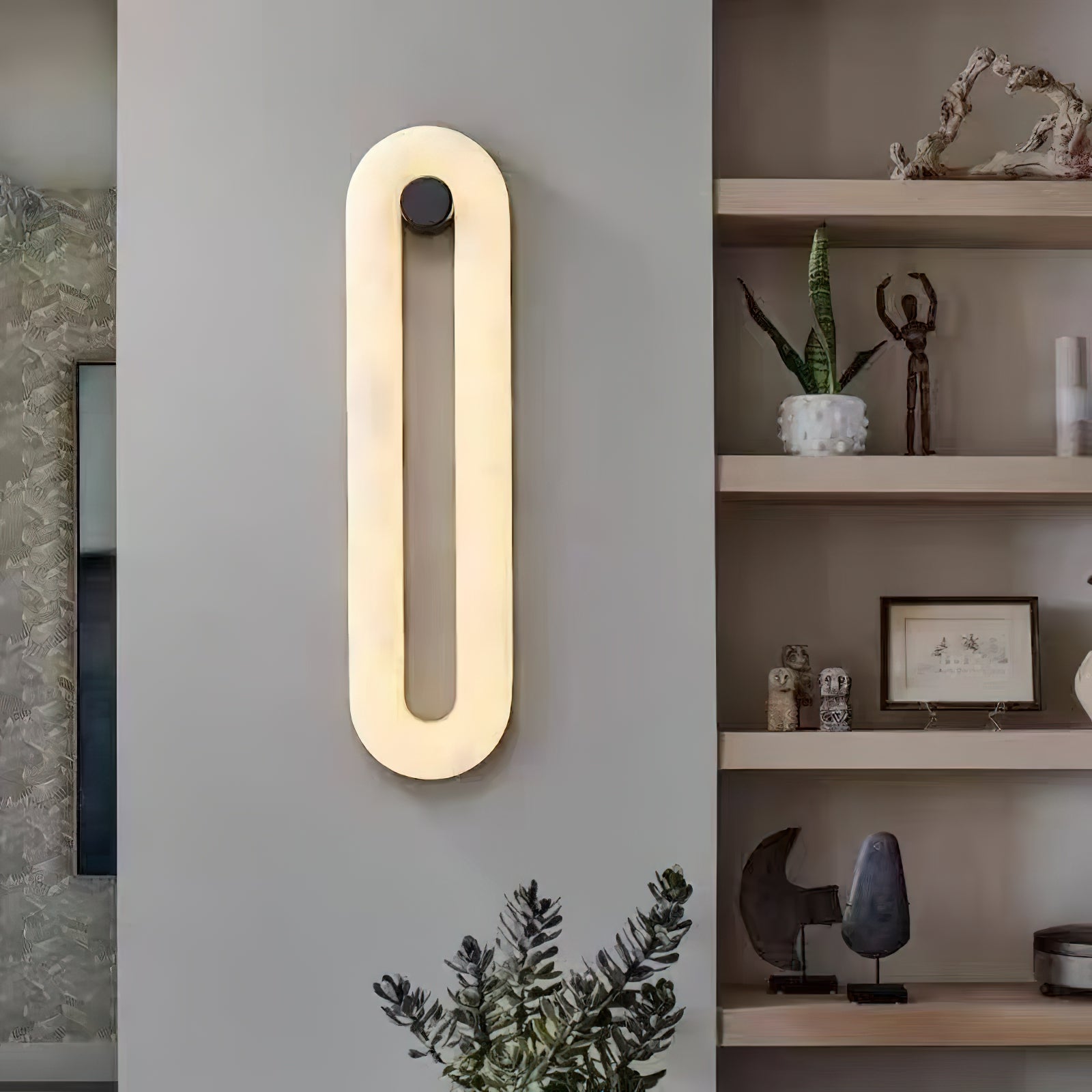 Mydorel Modern Minimalist Brass Alabaster Wall Lamp - Letslighting