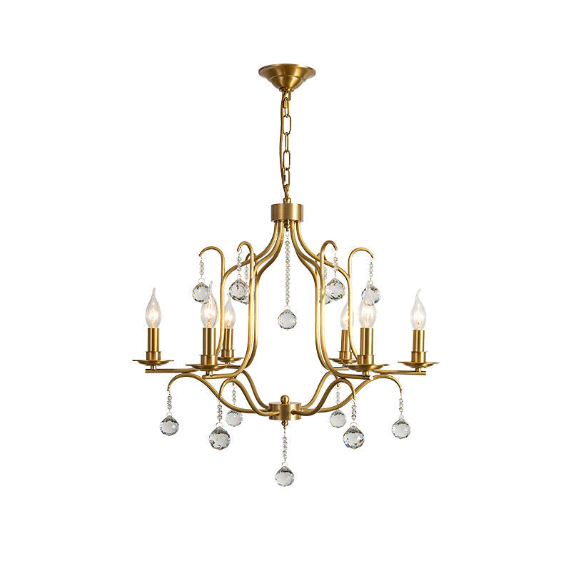 Ulliria Postmodern Luxus Messing Kristall Kronleuchter-Letslighting