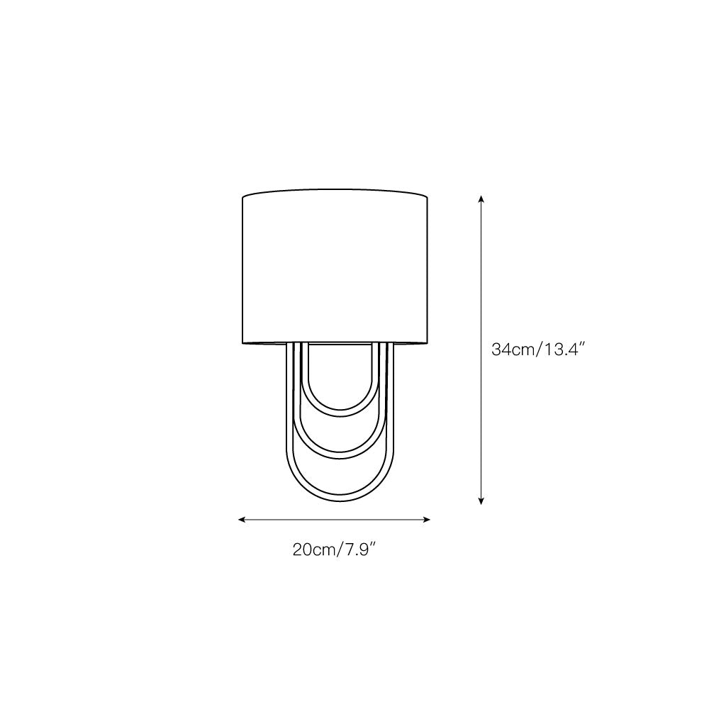 Evelaris Messing Stoff Modern Minimalistisch Wandleuchte-Letslighting