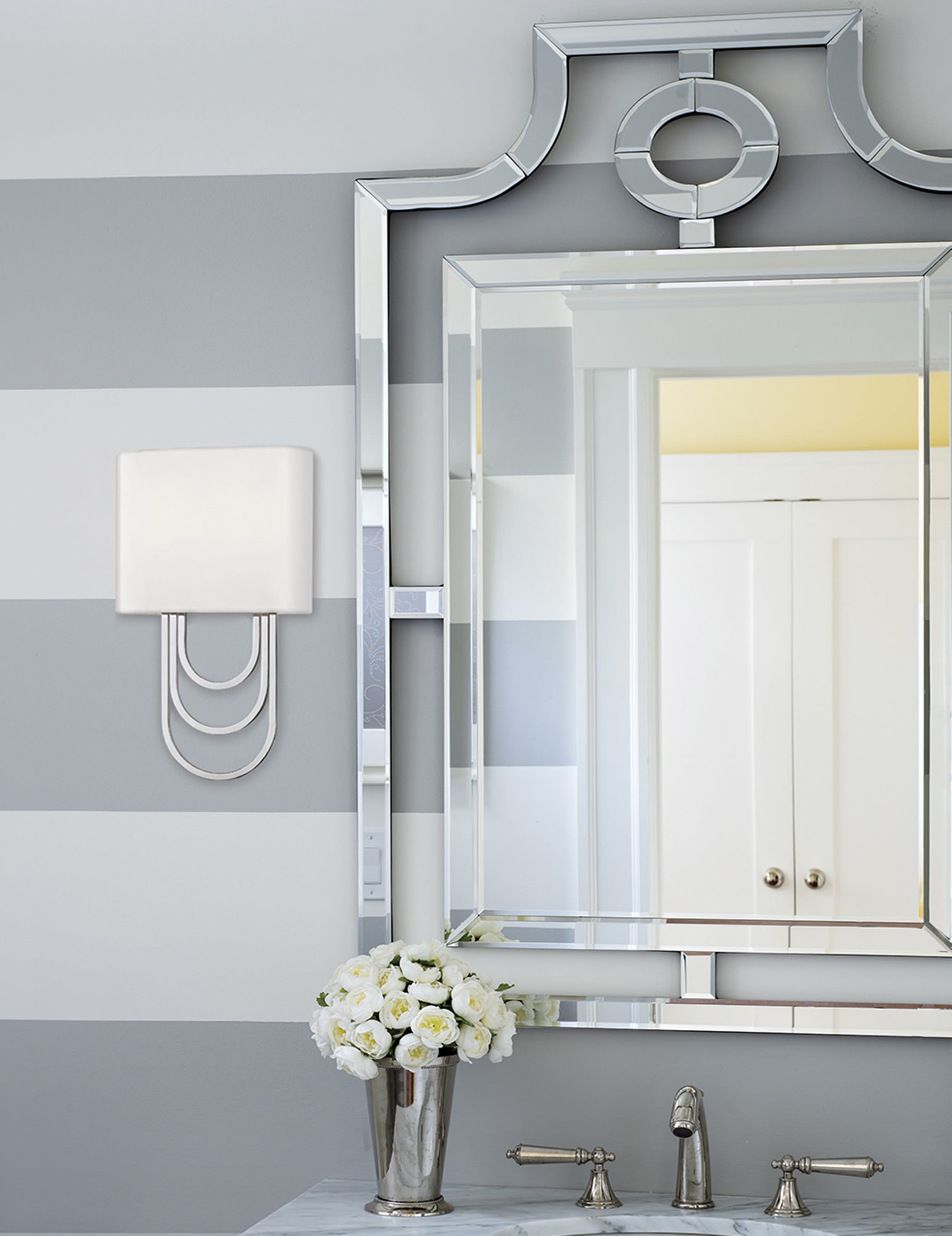 Evelaris Messing Stoff Modern Minimalistisch Wandleuchte-Letslighting
