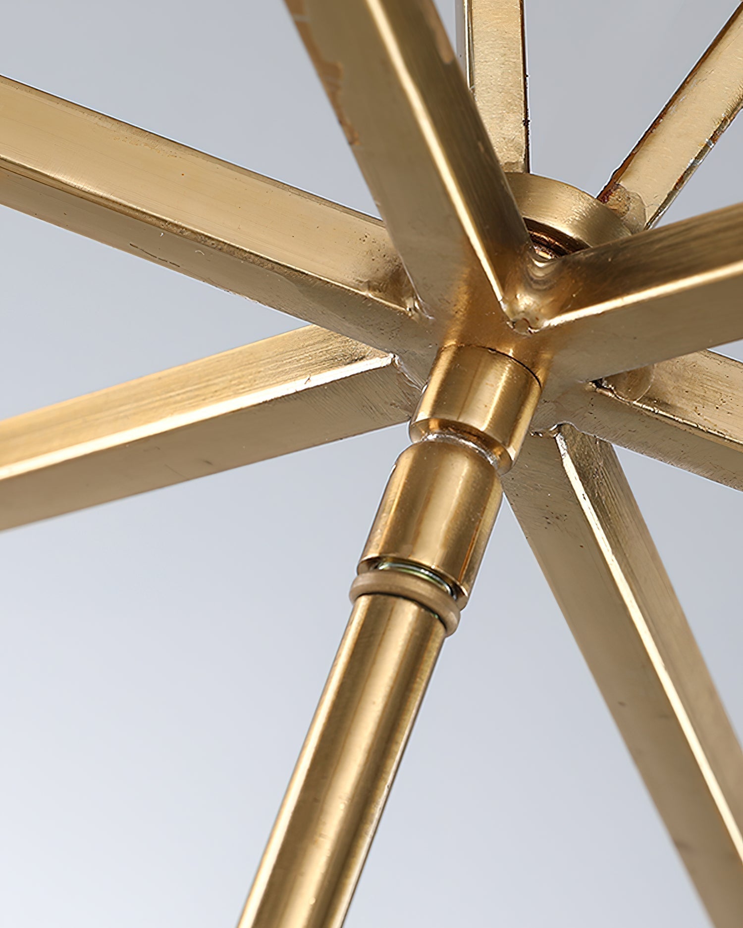Lustra Kronleuchter Gold Laterne Rahmen-Letslighting