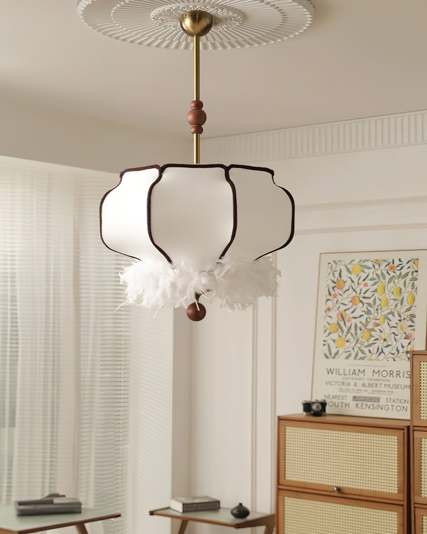 Grace Luxus Stoff Pendelleuchte Leuchte-Letslighting