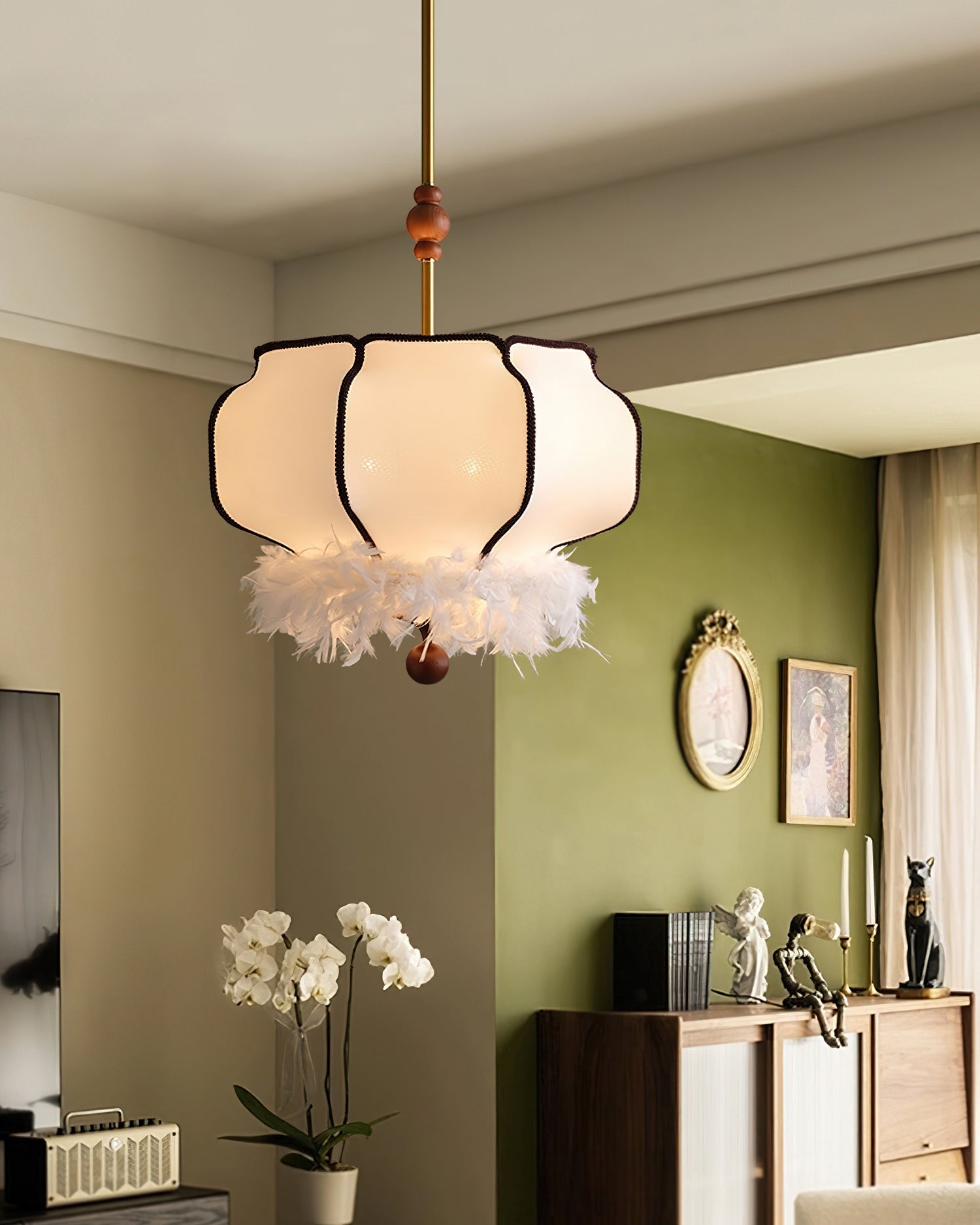 Grace Luxus Stoff Pendelleuchte Leuchte-Letslighting