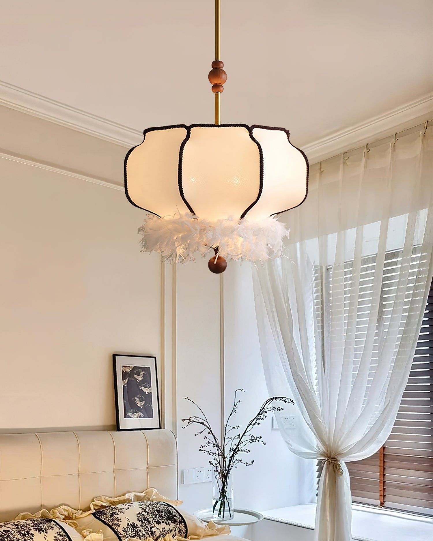 Grace Luxus Stoff Pendelleuchte Leuchte-Letslighting