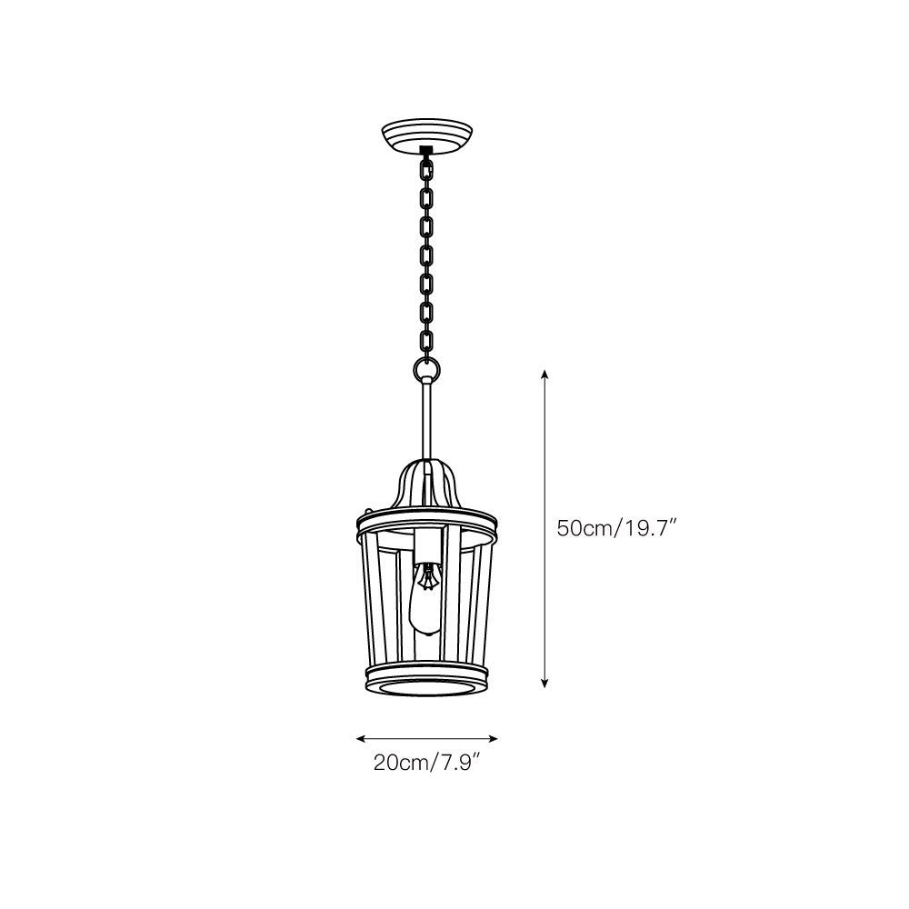 Veraeen Vintage Industrial Trommel Stoff Pendelleuchte-Letslighting