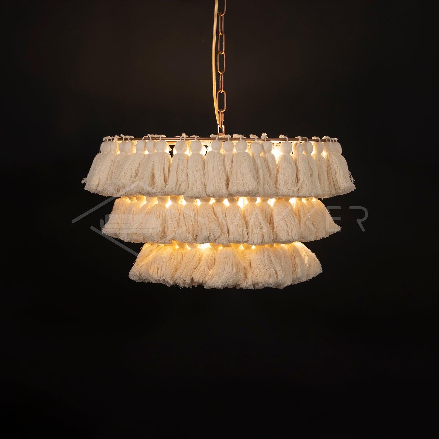 Lustra Kronleuchter Pink Boho Chic-Letslighting