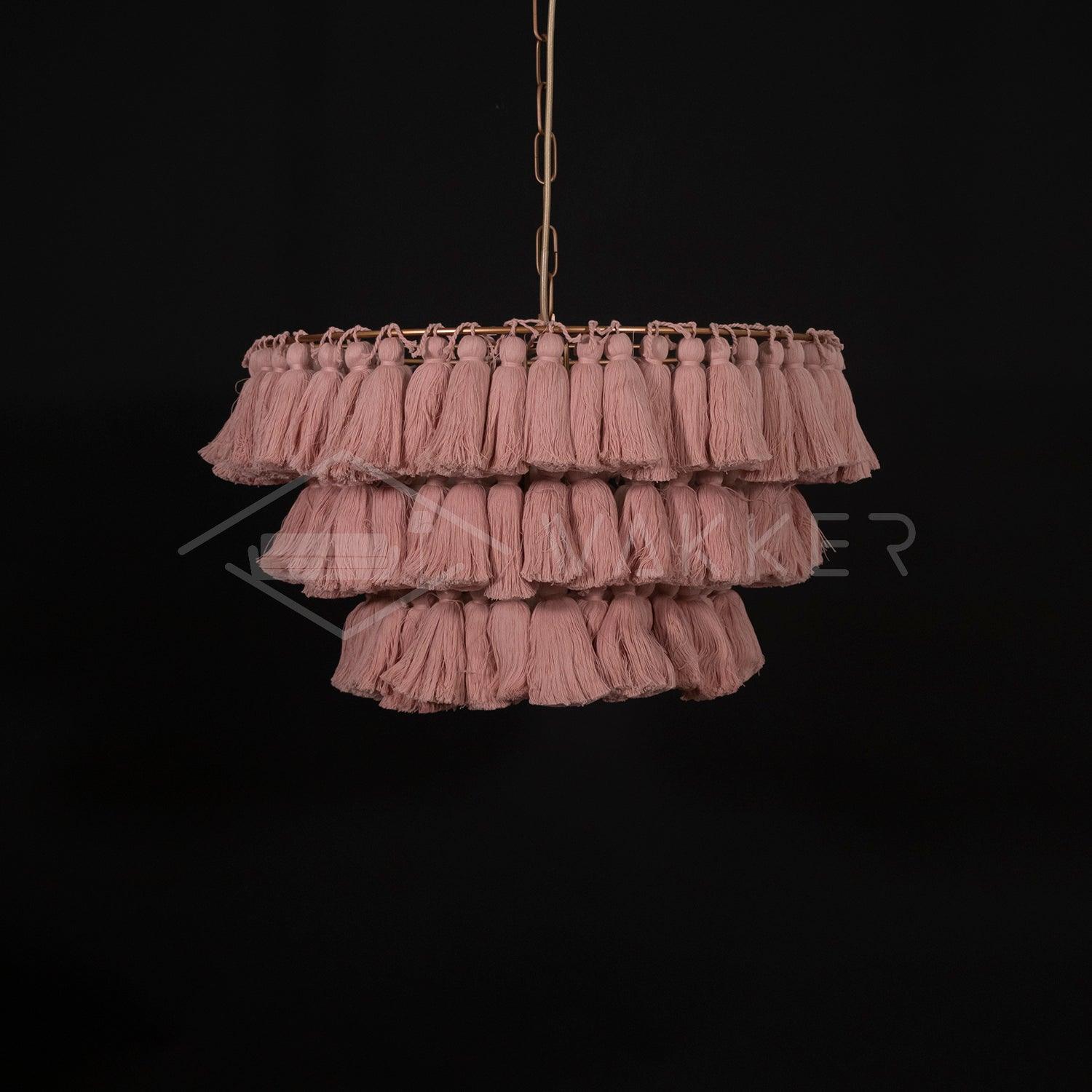 Lustra Kronleuchter Pink Boho Chic-Letslighting