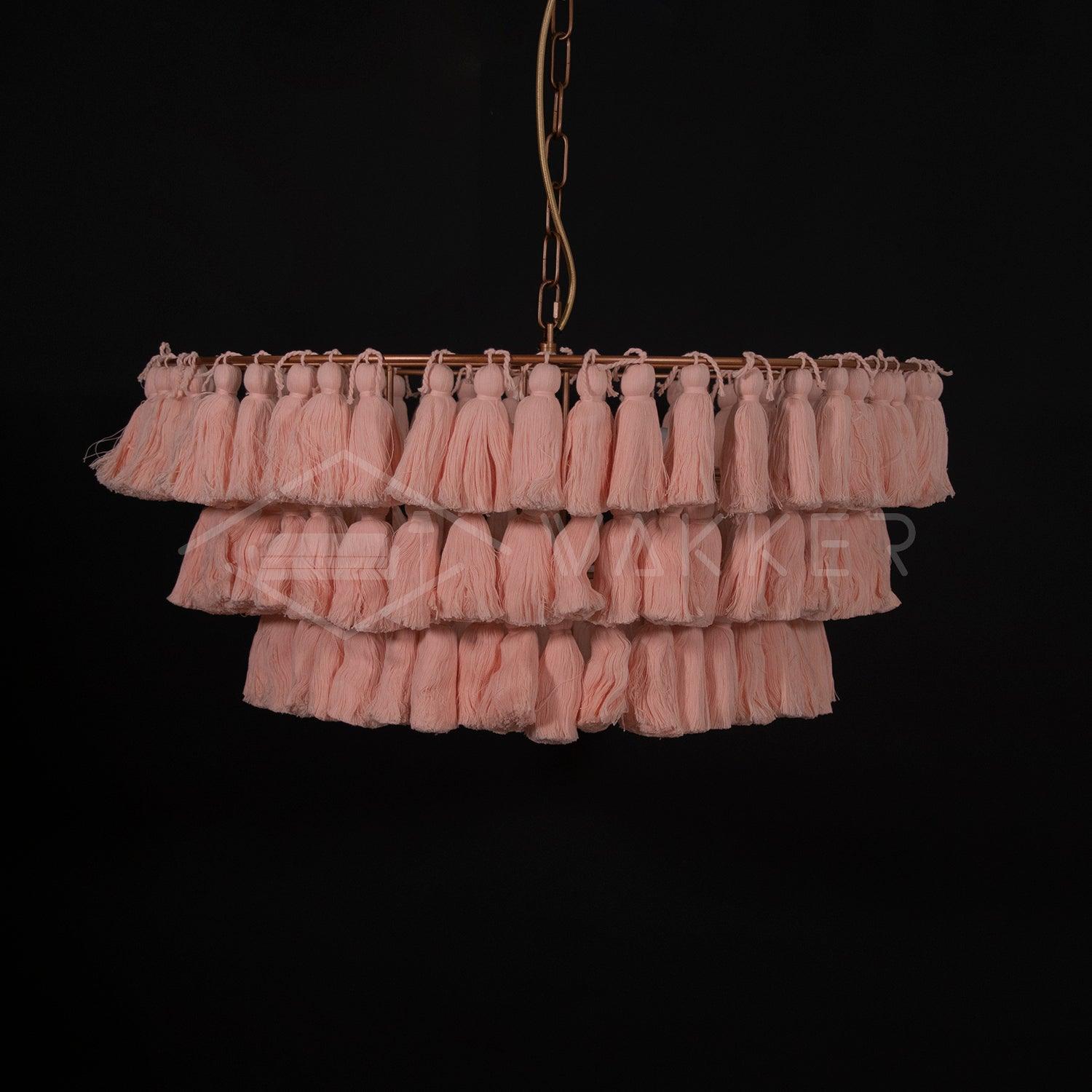 Lustra Kronleuchter Pink Boho Chic-Letslighting