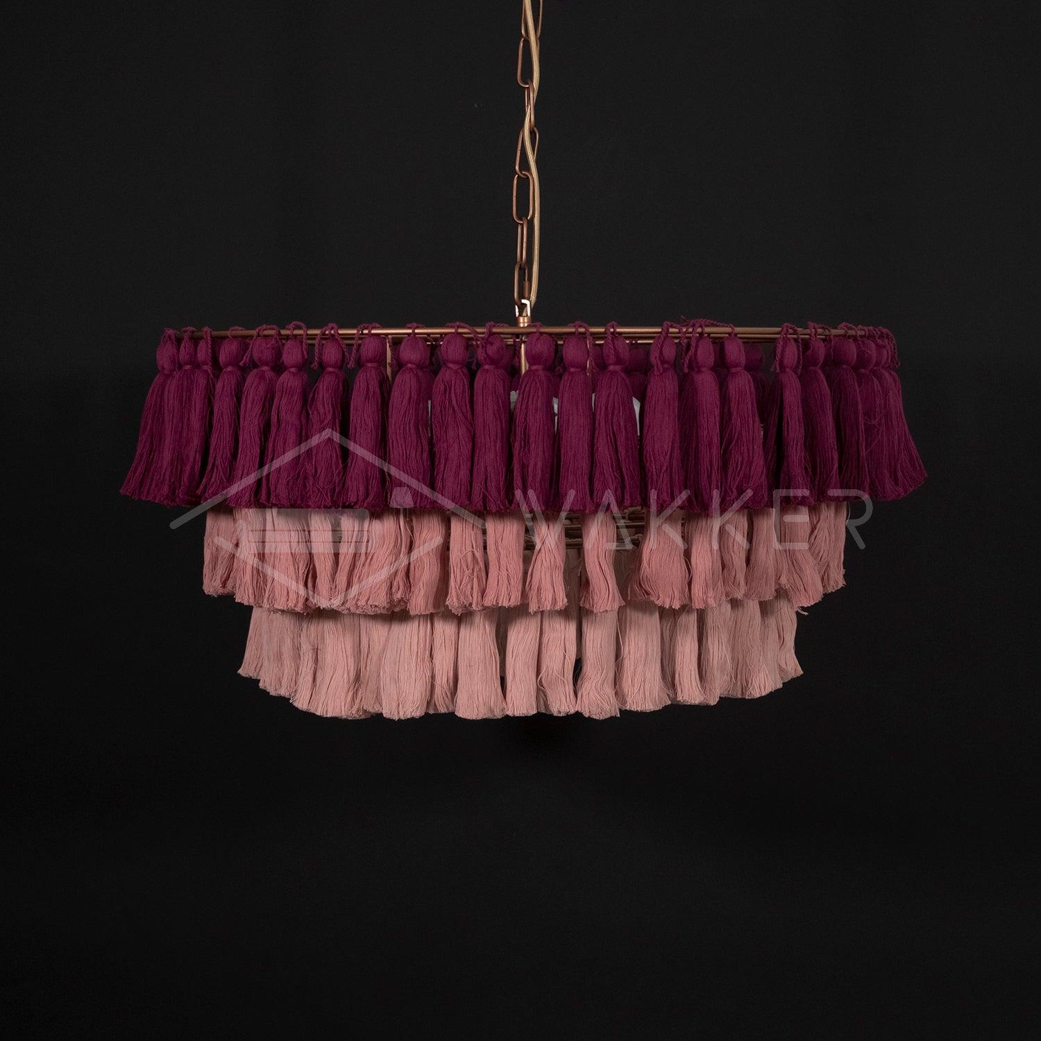Lustra Kronleuchter Pink Boho Chic-Letslighting