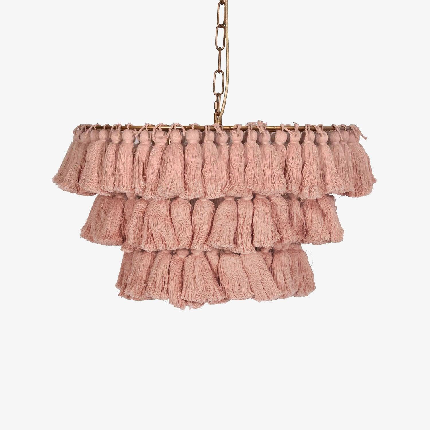 Lustra Kronleuchter Pink Boho Chic-Letslighting