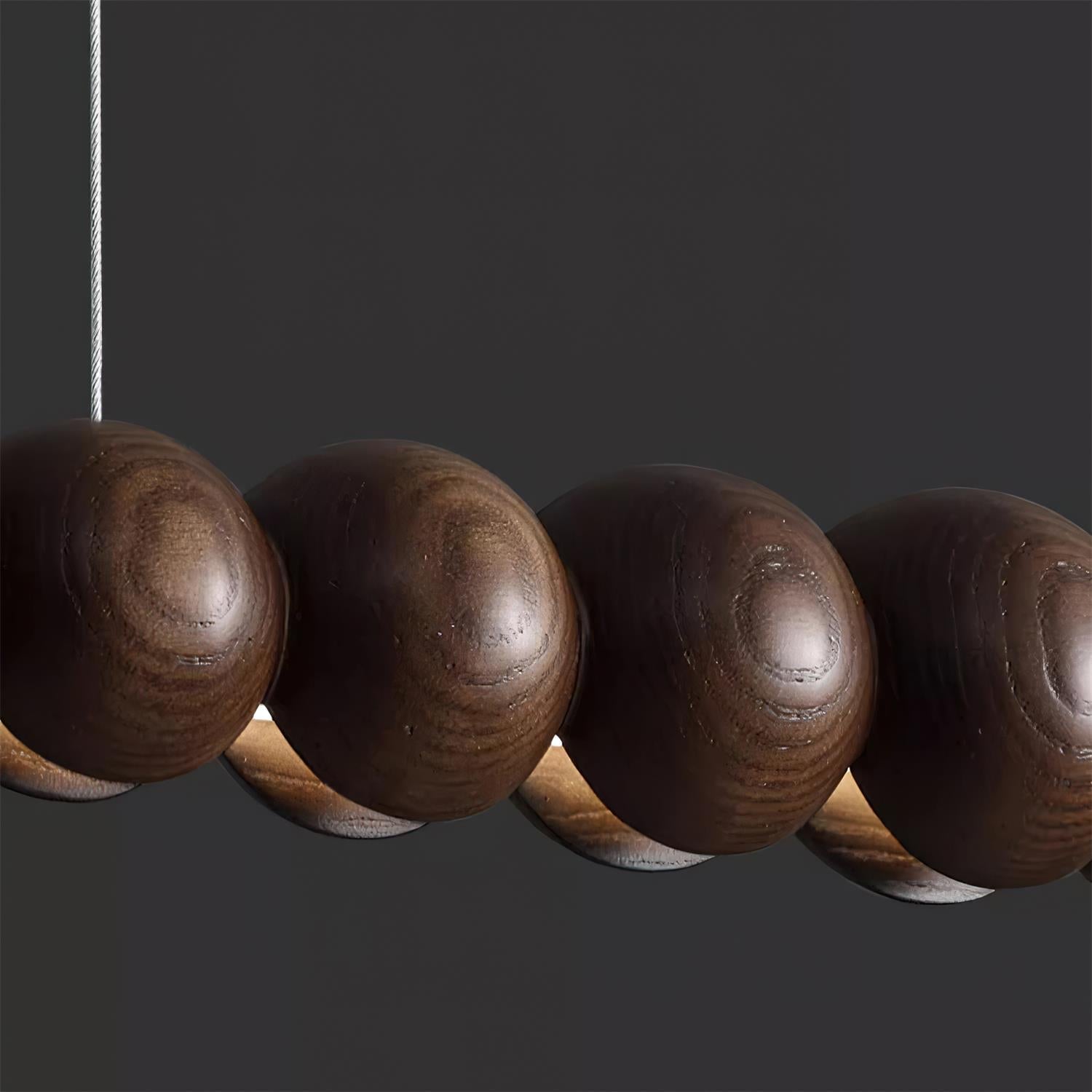 Favon Kronleuchter mit Holzperlen