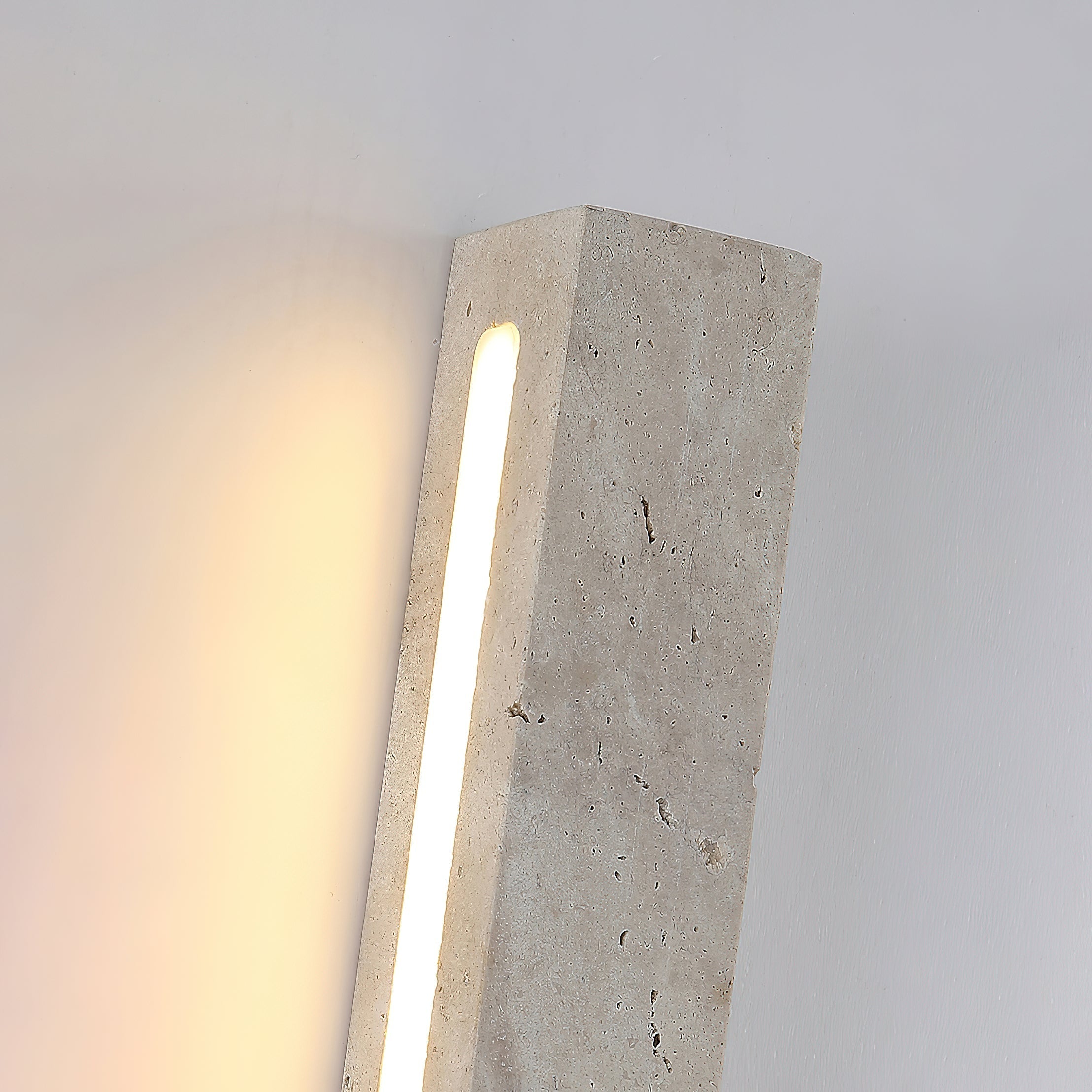 Eurdora Modern Minimalist Travertine Wall Lamp - Letslighting