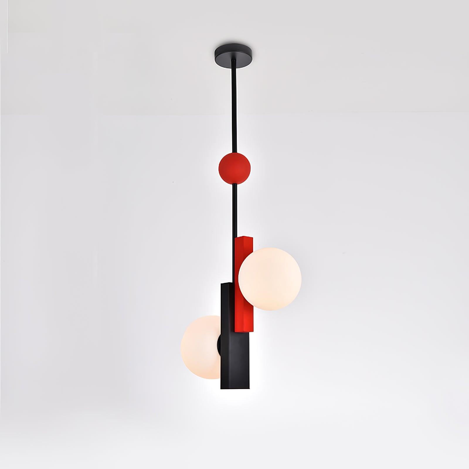 Solara Pendelleuchte Doppelkugel Linear Geometrisch-Letslighting