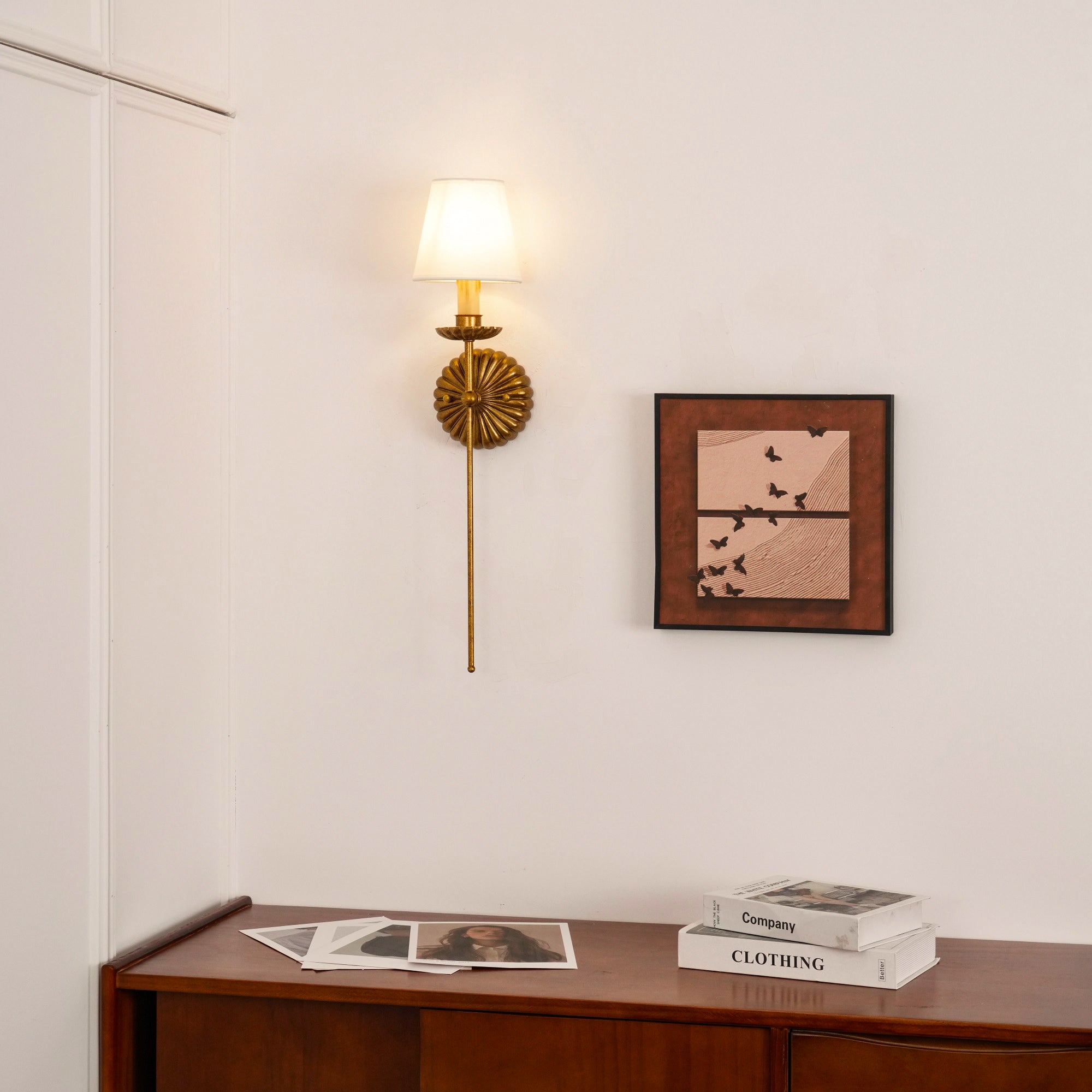 Axiom Wandleuchte Gold Vintage Industrial-Letslighting