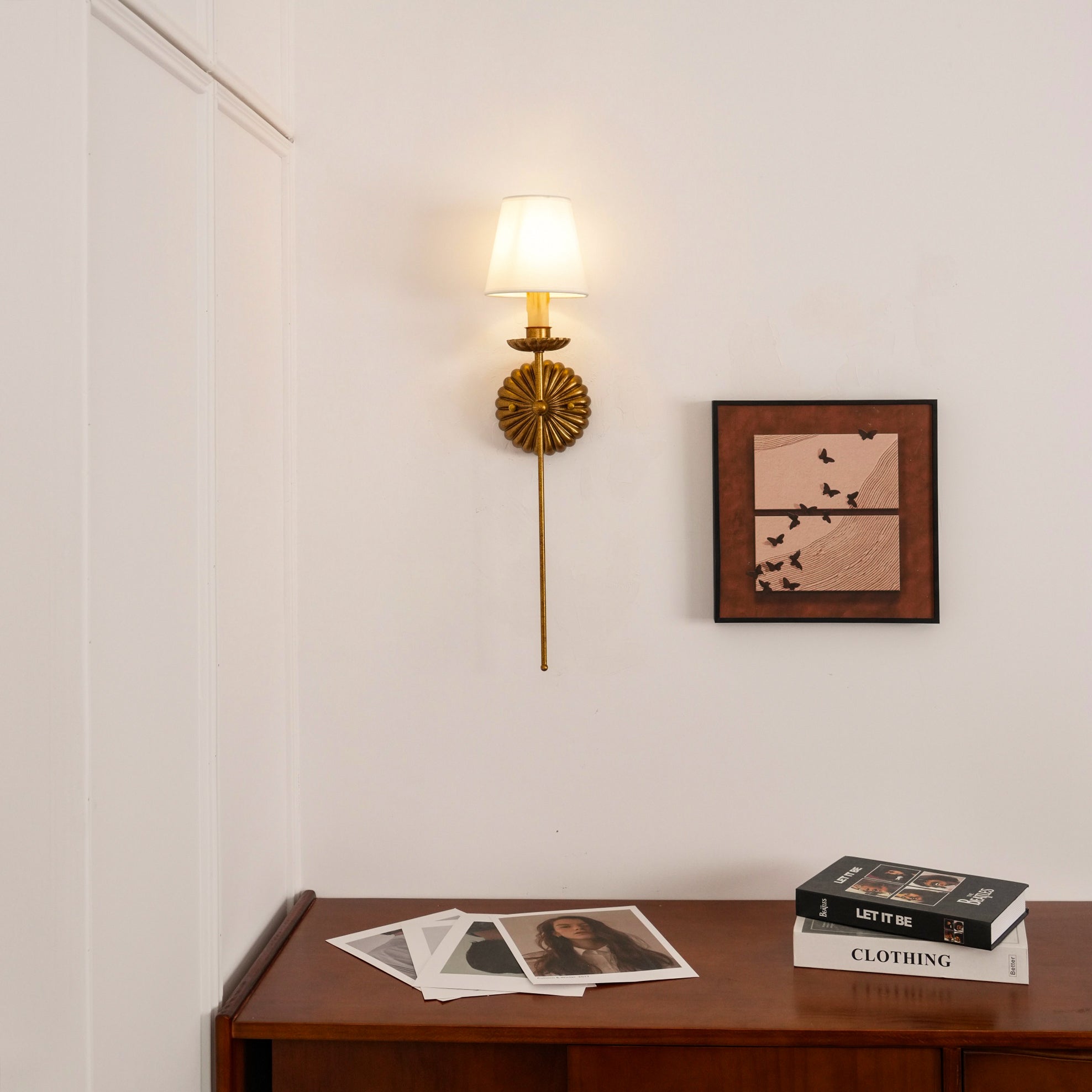 Axiom Wandleuchte Gold Vintage Industrial-Letslighting