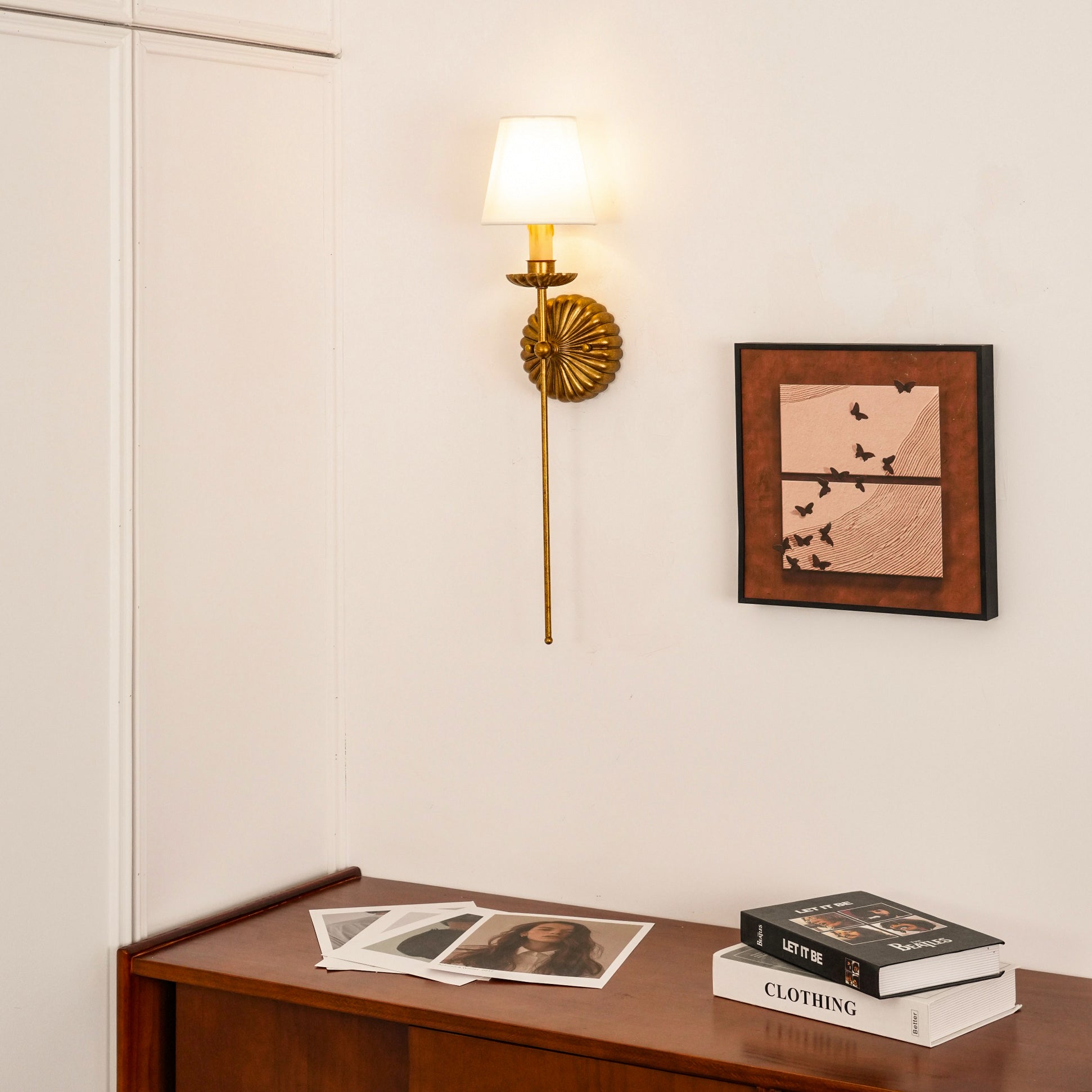 Axiom Wandleuchte Gold Vintage Industrial-Letslighting