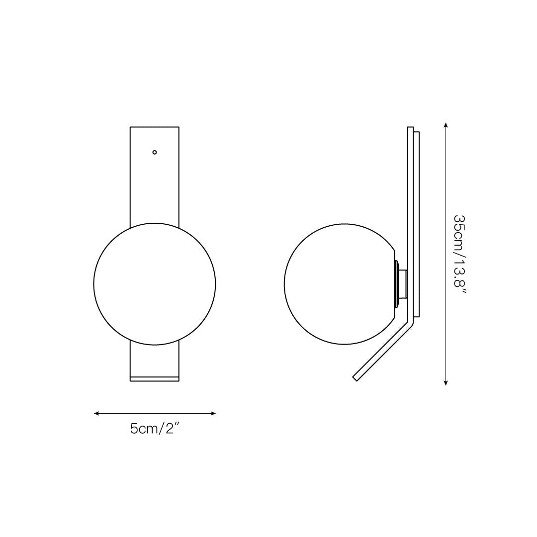 Fizi Glas Modern Minimalistisch Wandleuchte-Letslighting