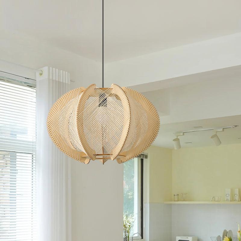 Calyraice Holz & Hanfseil Hängeleuchte-Letslighting