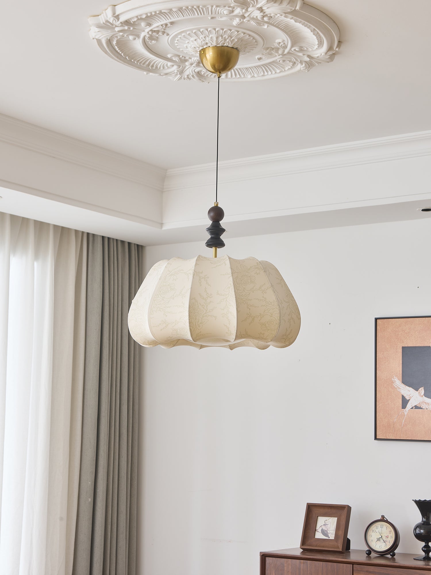 Asolira Eleganz Vintage Holz Pendelleuchte-Letslighting