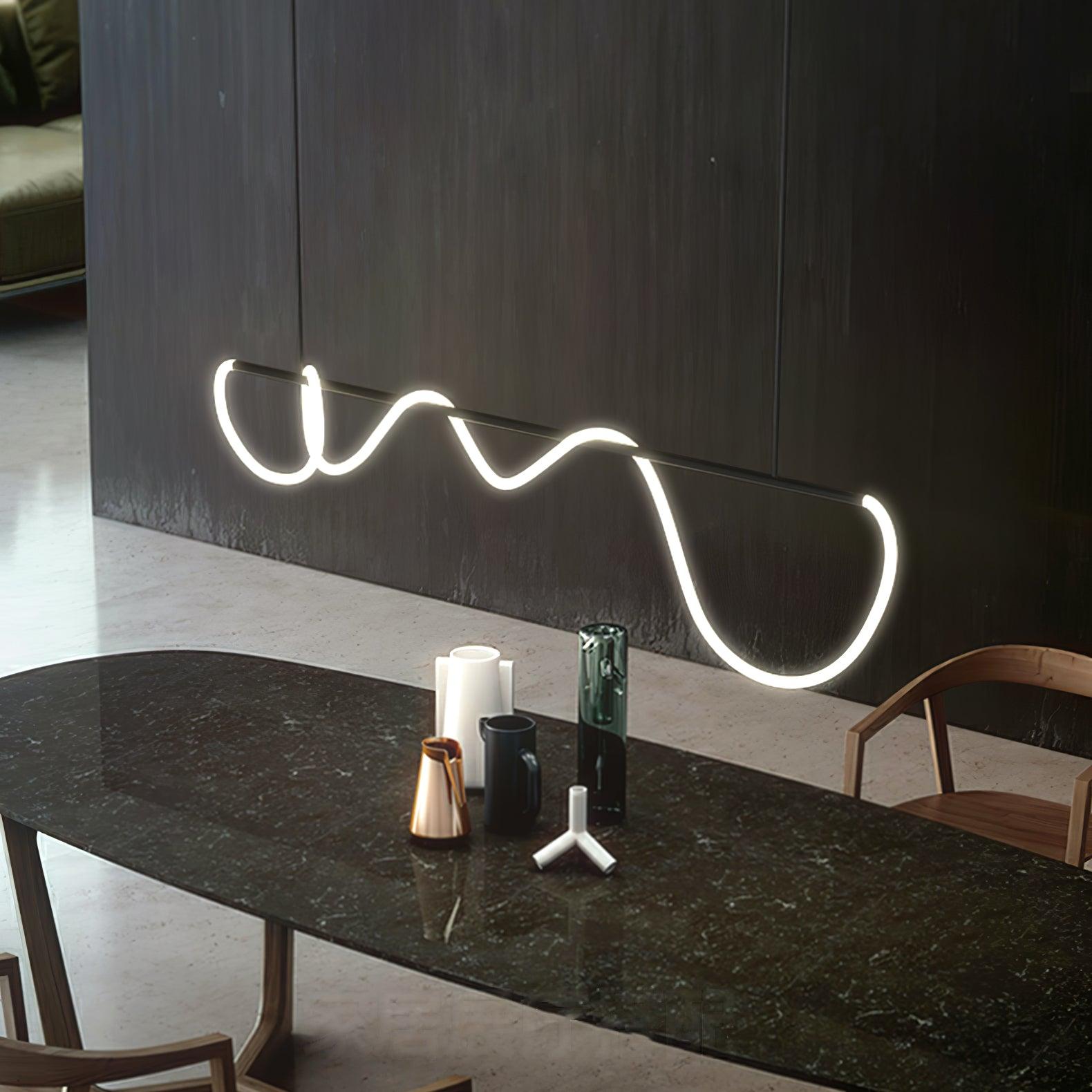 Lustra Kronleuchter Flexibles Silikon Kurve Modern Elegant-Letslighting