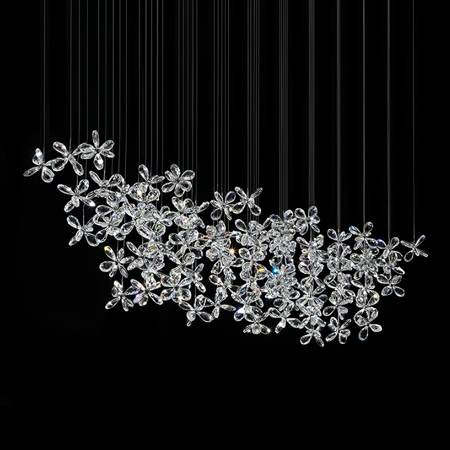 Lustra Kronleuchter Kristall Schmetterling Blumen Cluster-Letslighting