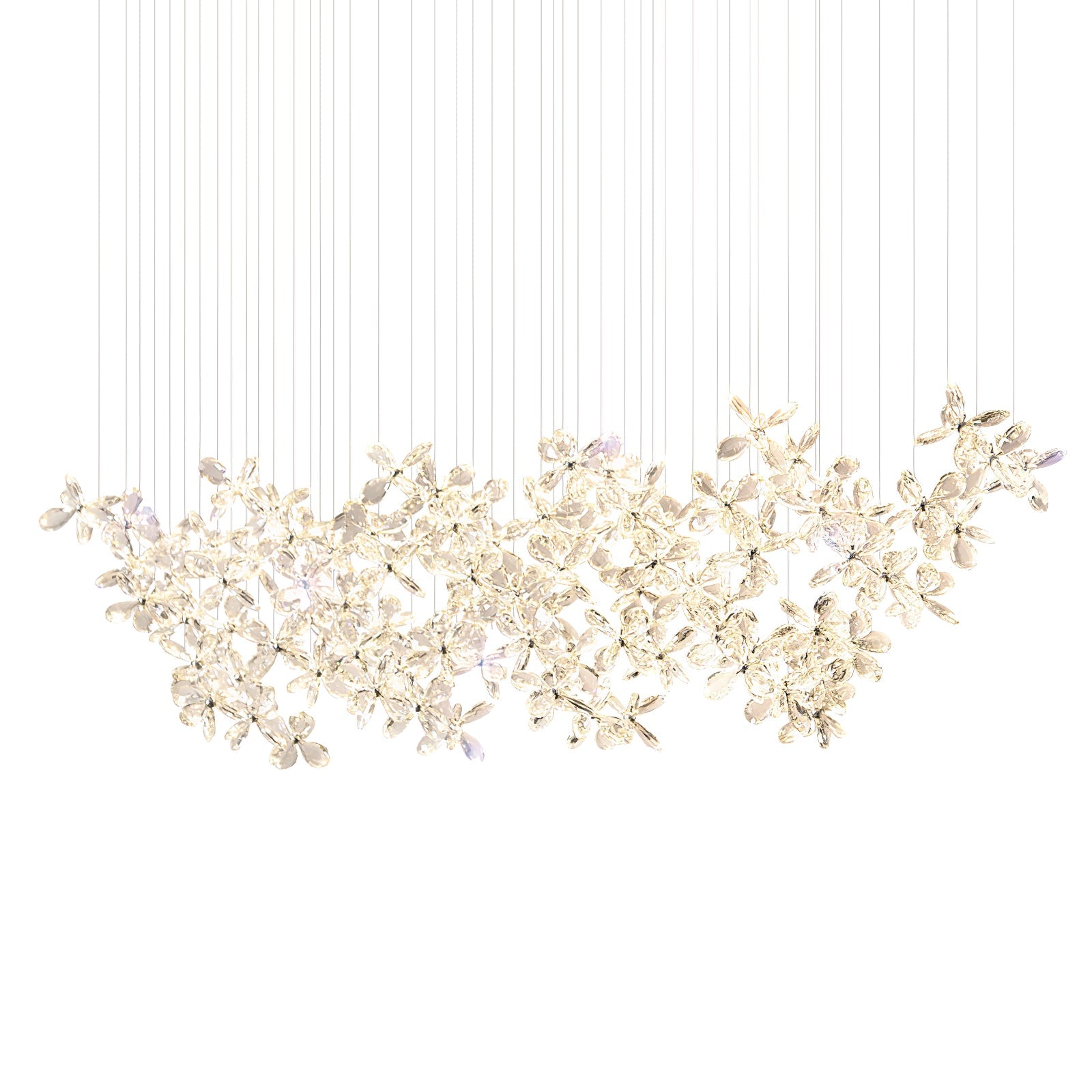 Lustra Kronleuchter Kristall Schmetterling Blumen Cluster-Letslighting