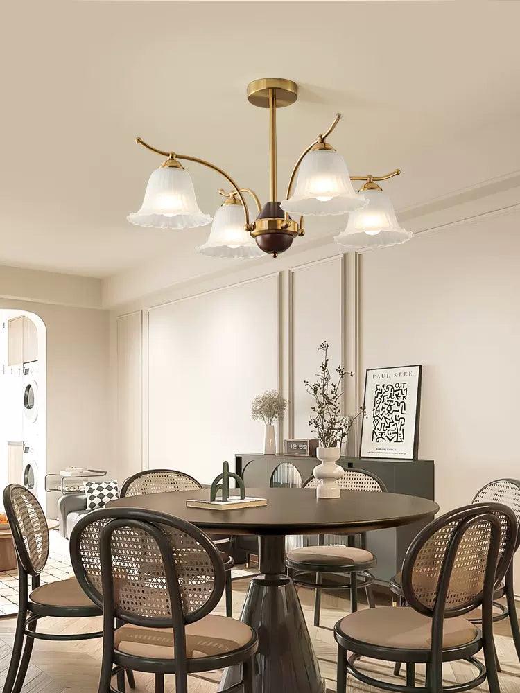 Civinora Brass Alabaster Chandelier - Neutralighting