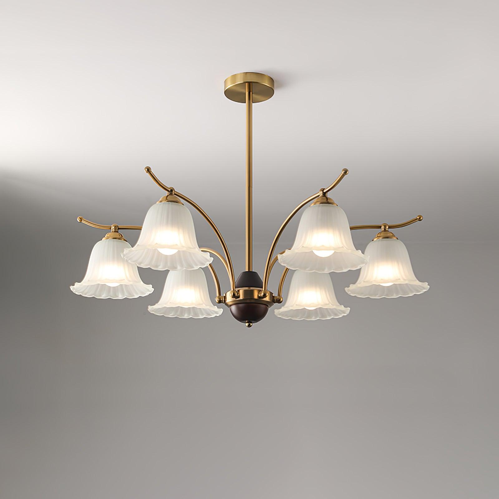 Civinora Brass Alabaster Chandelier - Neutralighting