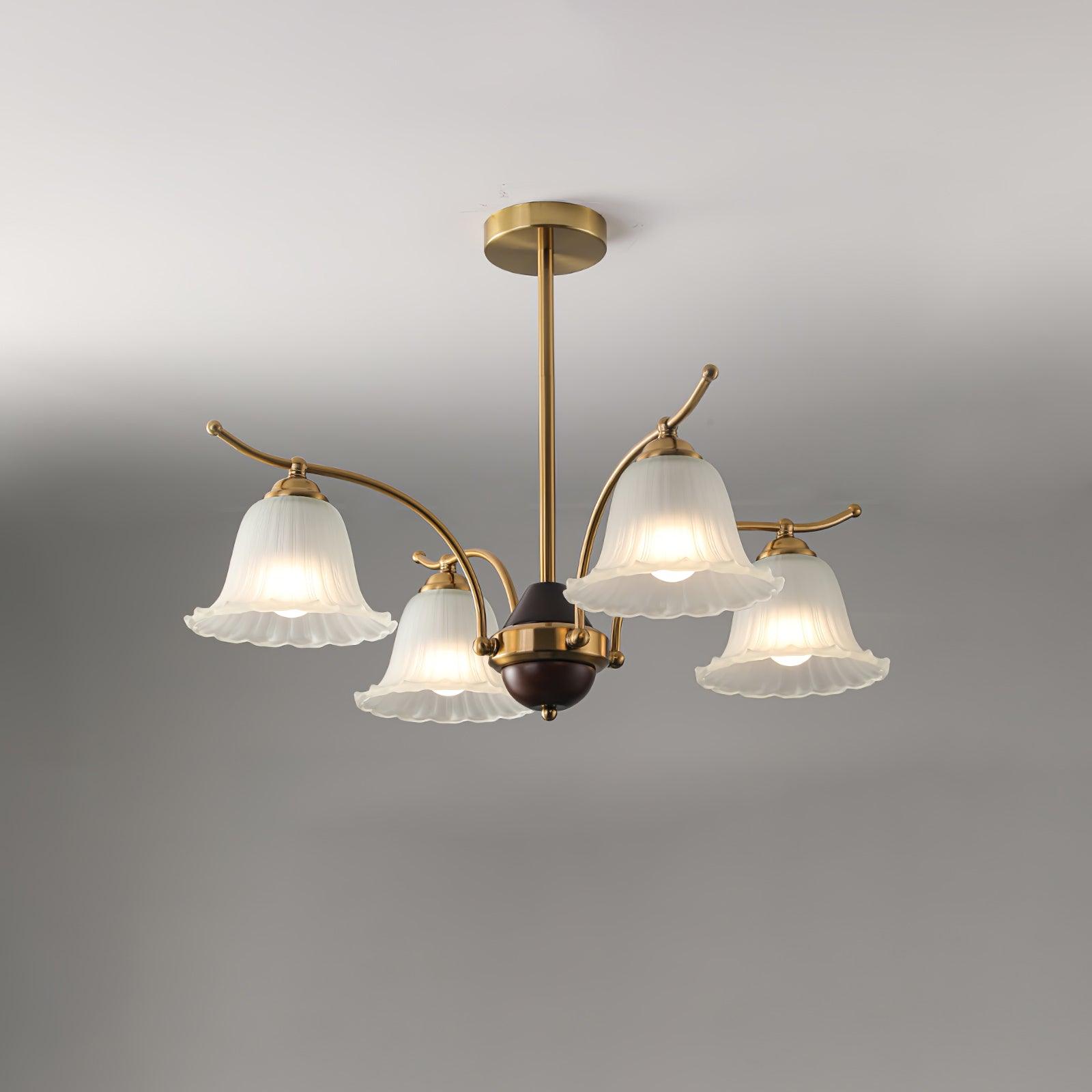 Civinora Brass Alabaster Chandelier - Neutralighting