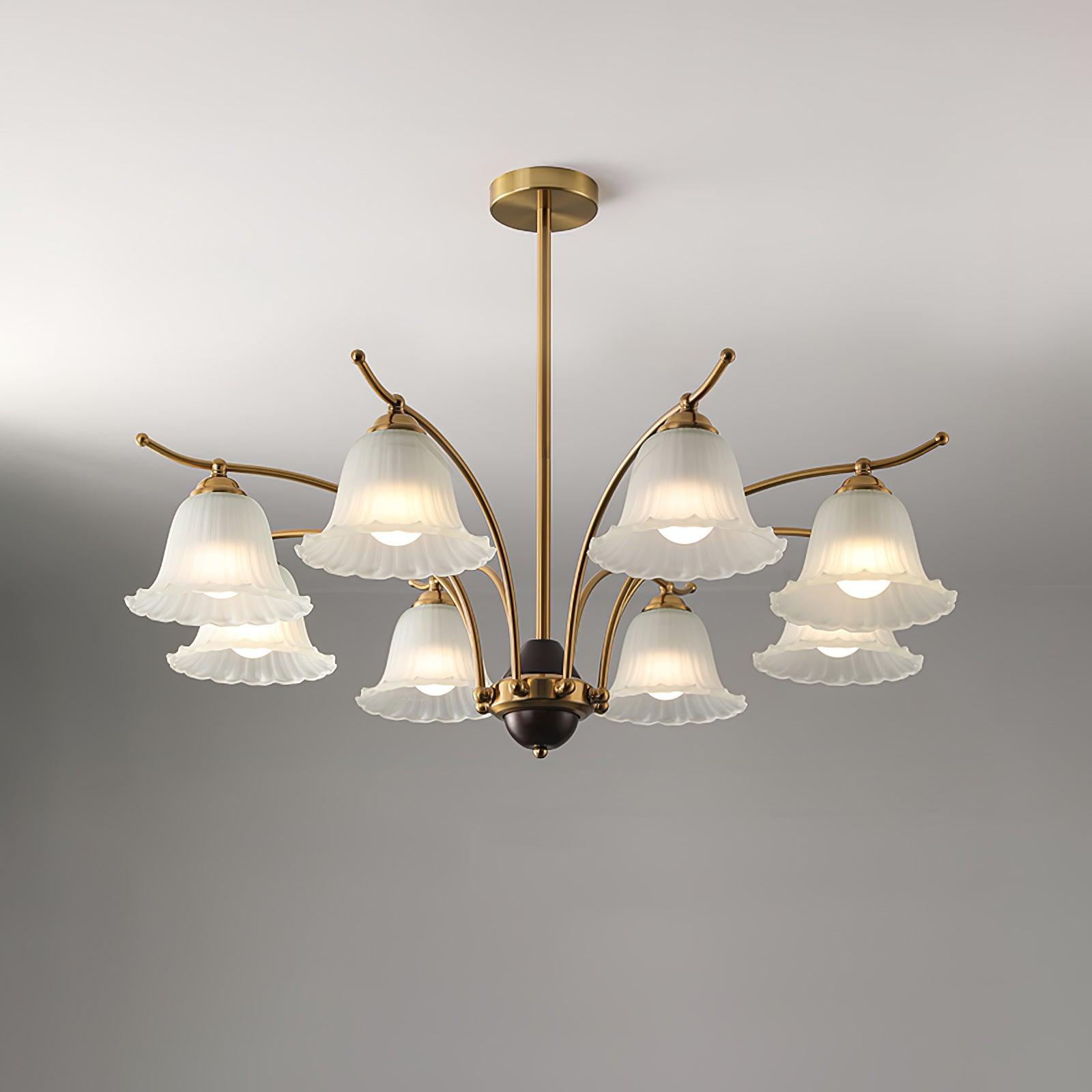 Civinora Brass Alabaster Chandelier - Neutralighting