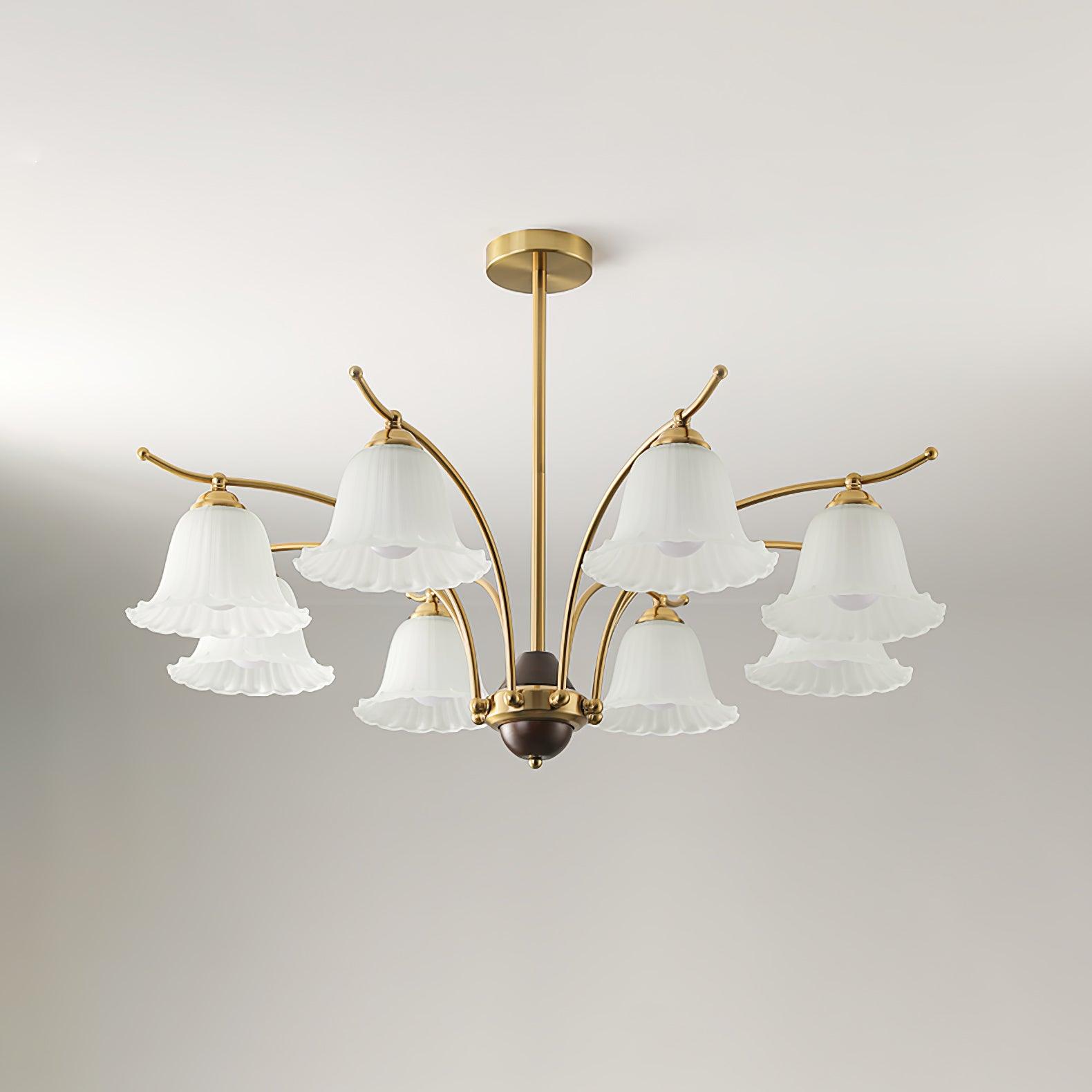 Civinora Brass Alabaster Chandelier - Neutralighting