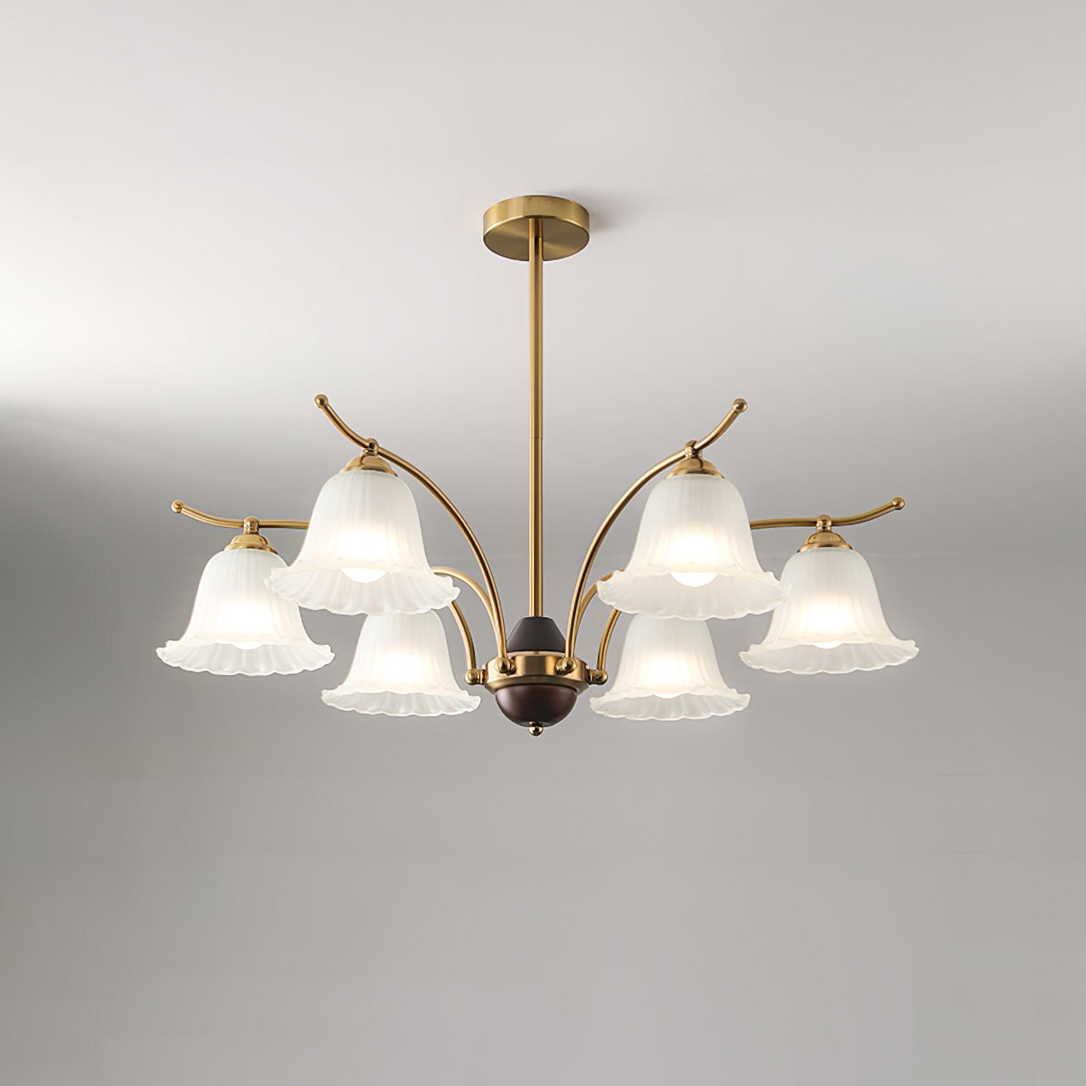 Civinora Brass Alabaster Chandelier - Neutralighting