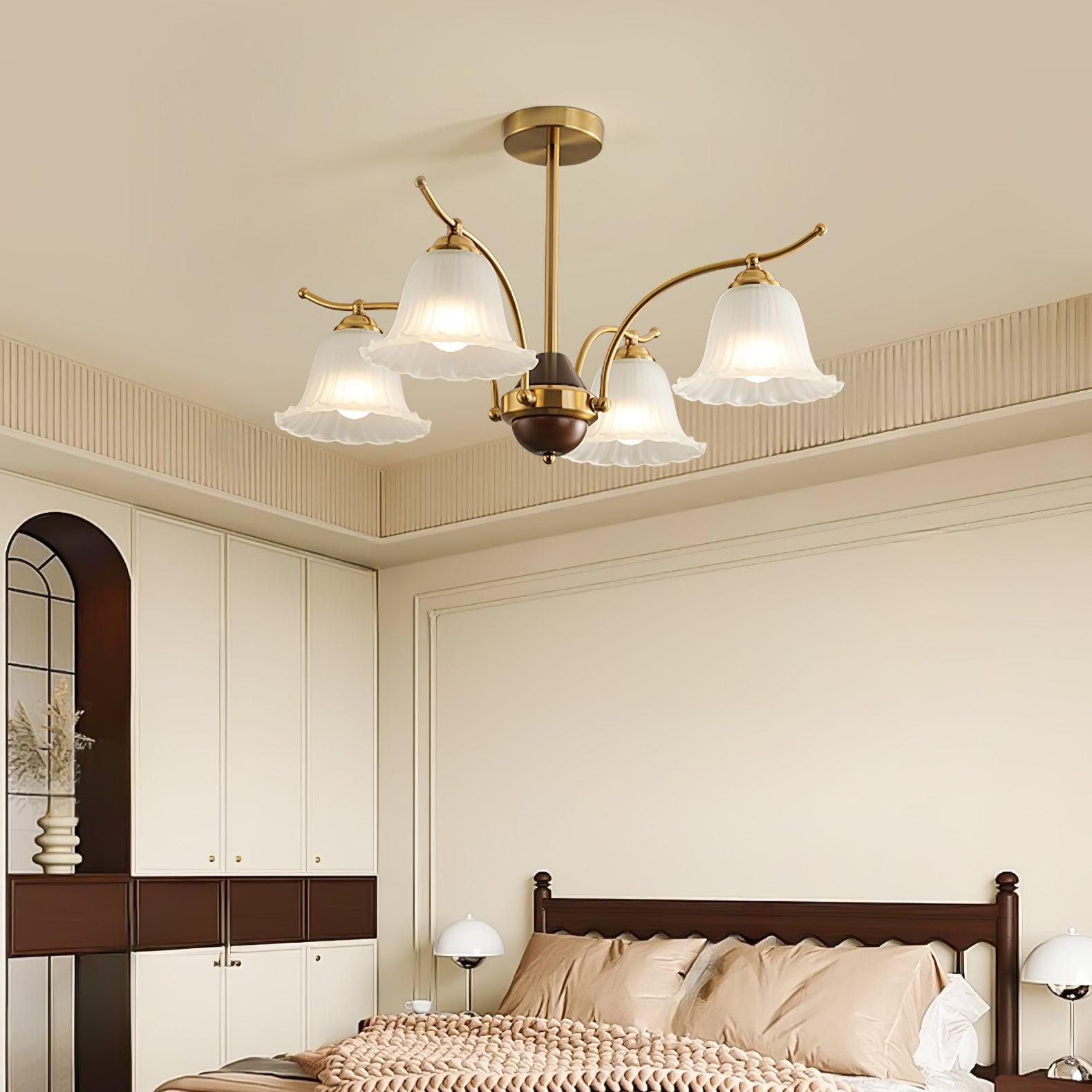 Civinora Brass Alabaster Chandelier - Neutralighting