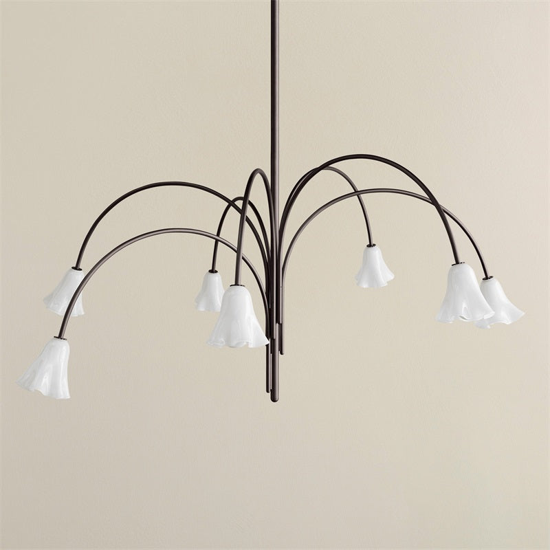 Aurmiros Moderner Messing-Glas Kronleuchter-Letslighting