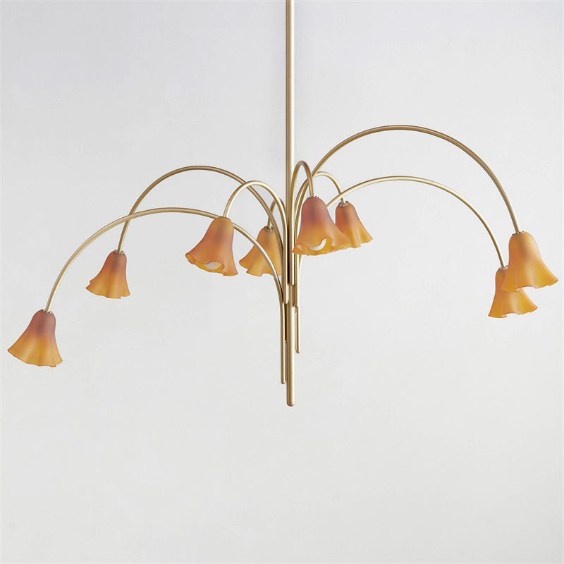 Aurmiros Moderner Messing-Glas Kronleuchter-Letslighting