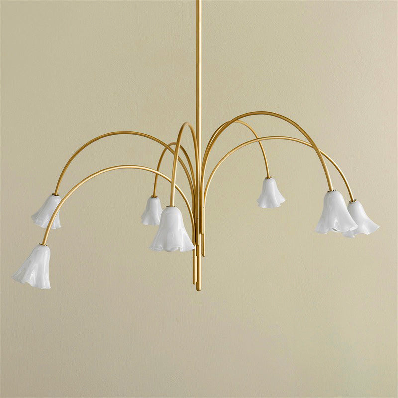 Aurmiros Moderner Messing-Glas Kronleuchter-Letslighting